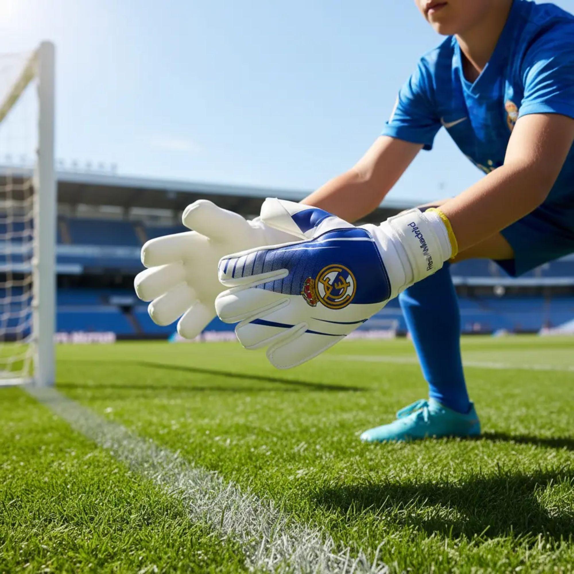 Guantes Arquero Real Madrid DRB Nino Licencia Oficial-4