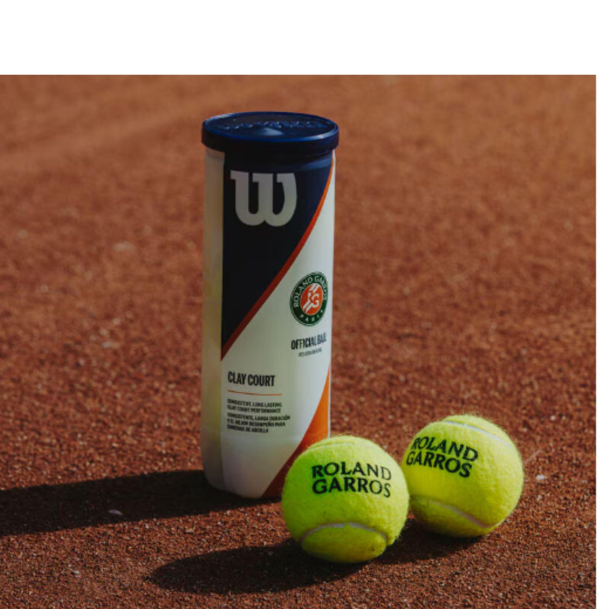 Tarro Pelotas Tenis Wilson Roland Garros X3-6