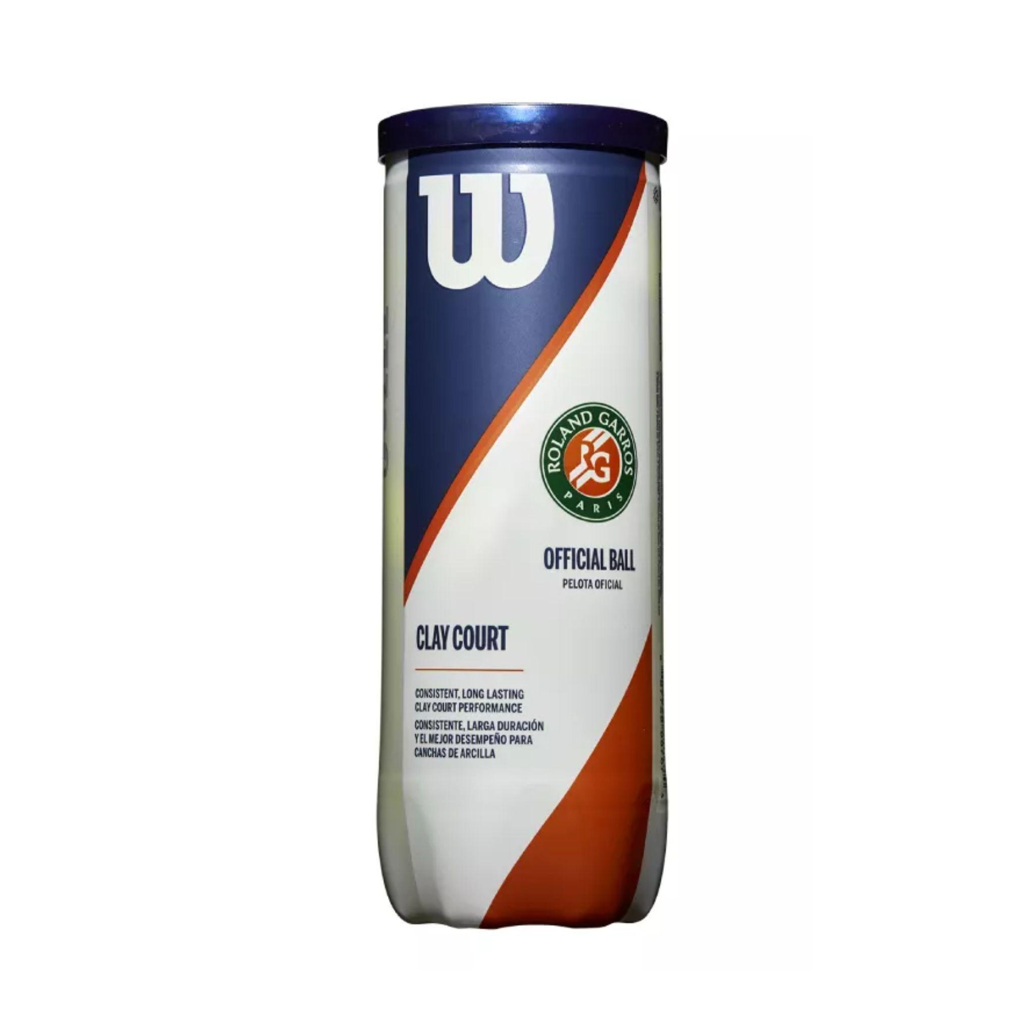 Tarro Pelotas Tenis Wilson Roland Garros X3-9