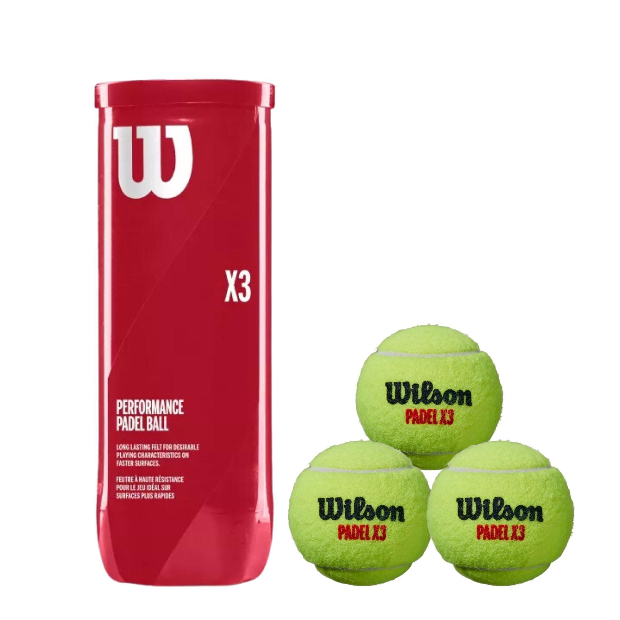 Tarro De Pelotas Wilson Padel Performance X3-0