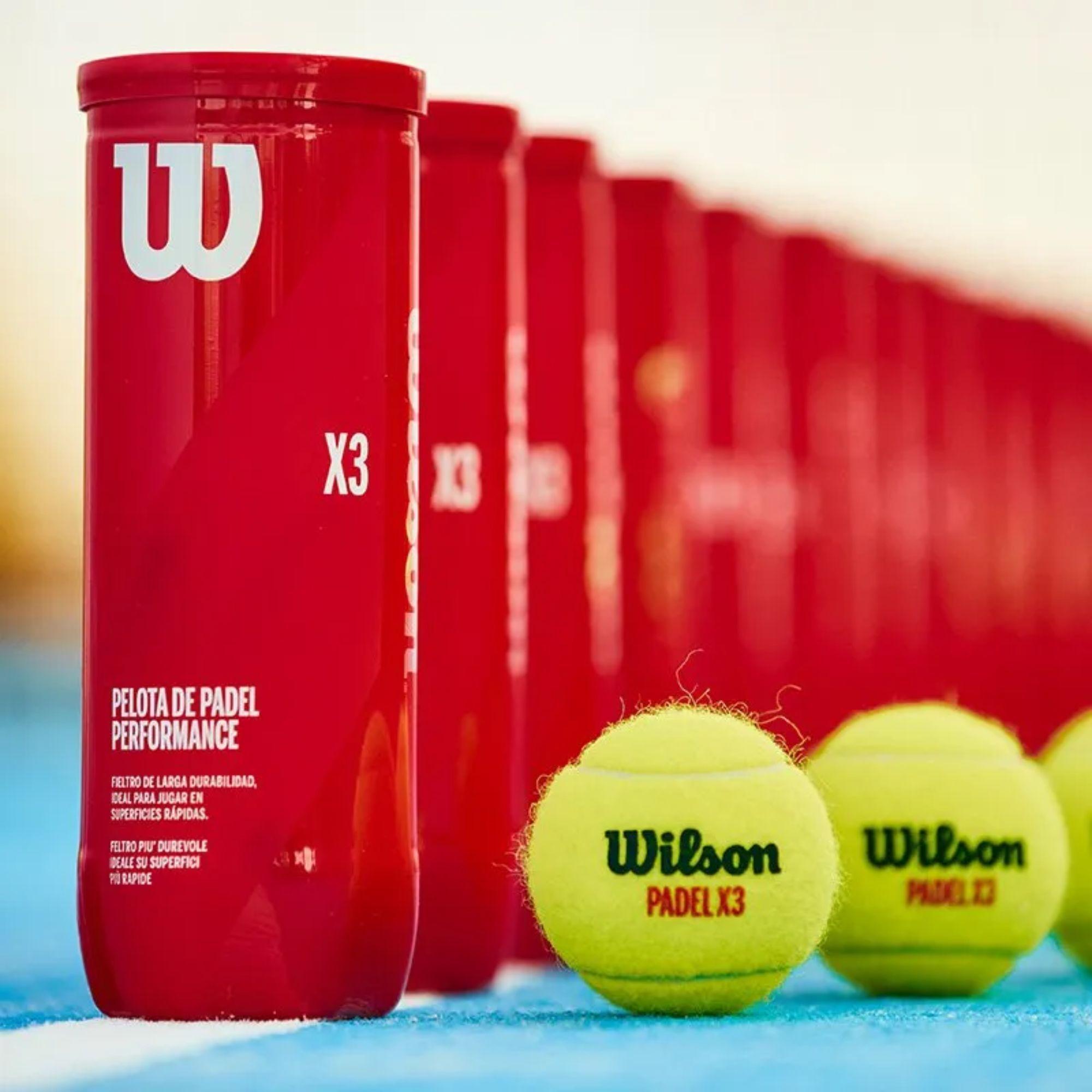 Tarro De Pelotas Wilson Padel Performance X3-5