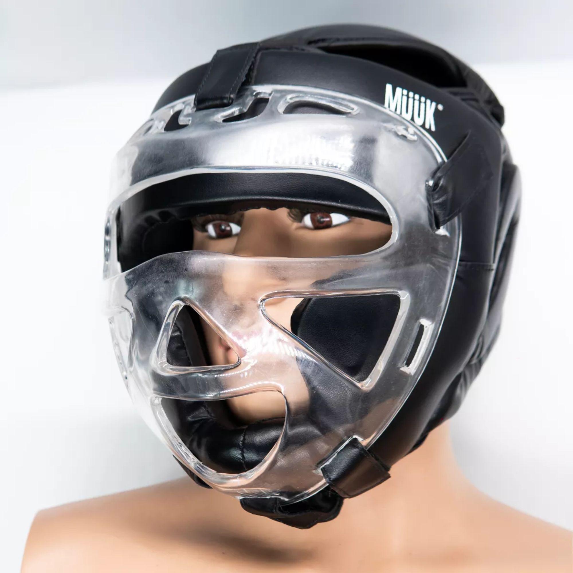 Cabezal Casco Artes Marciales Boxeo Con Mica Muuk-5