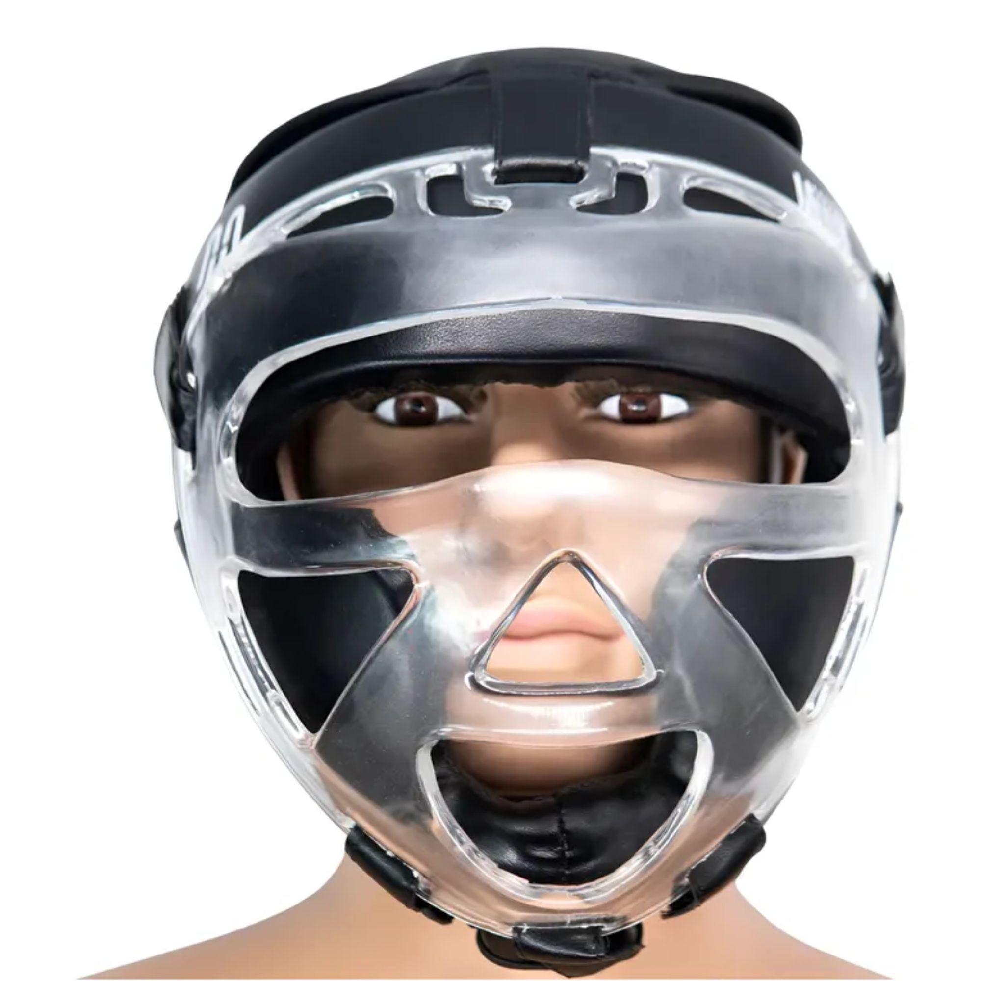 Cabezal Casco Artes Marciales Boxeo Con Mica Muuk-0