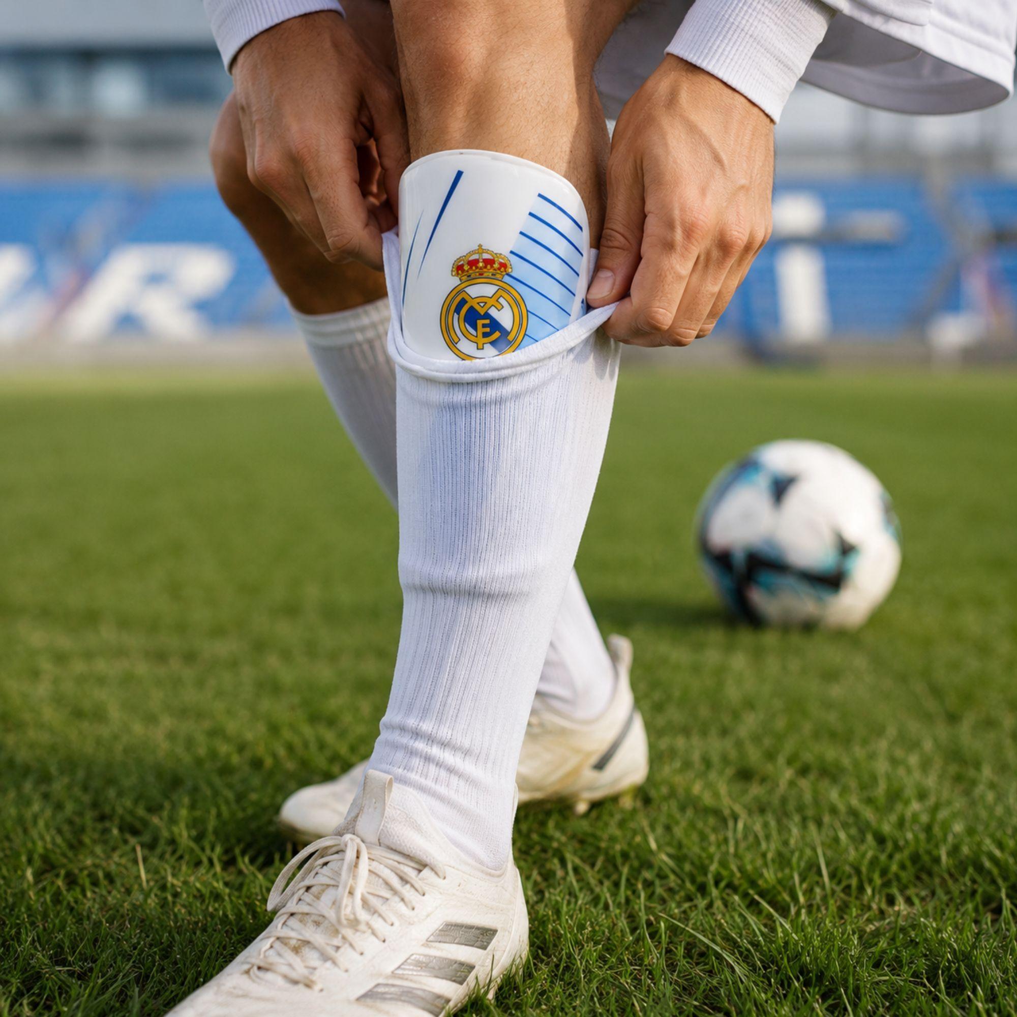 Canilleras Futbol Real Madrid DRB Licencia Oficial-5