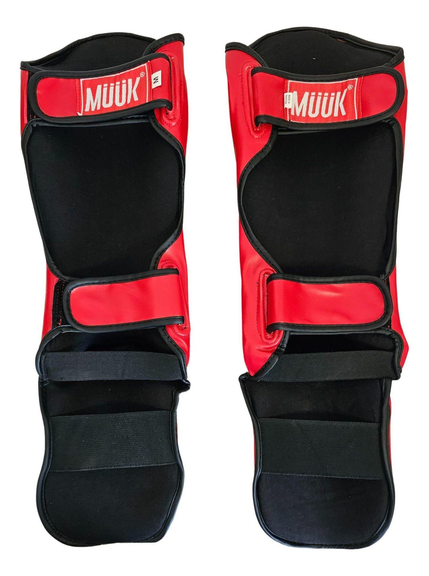 Canillera Con Empeinera Pro Kick Boxing Mma Muuk Rojo-3