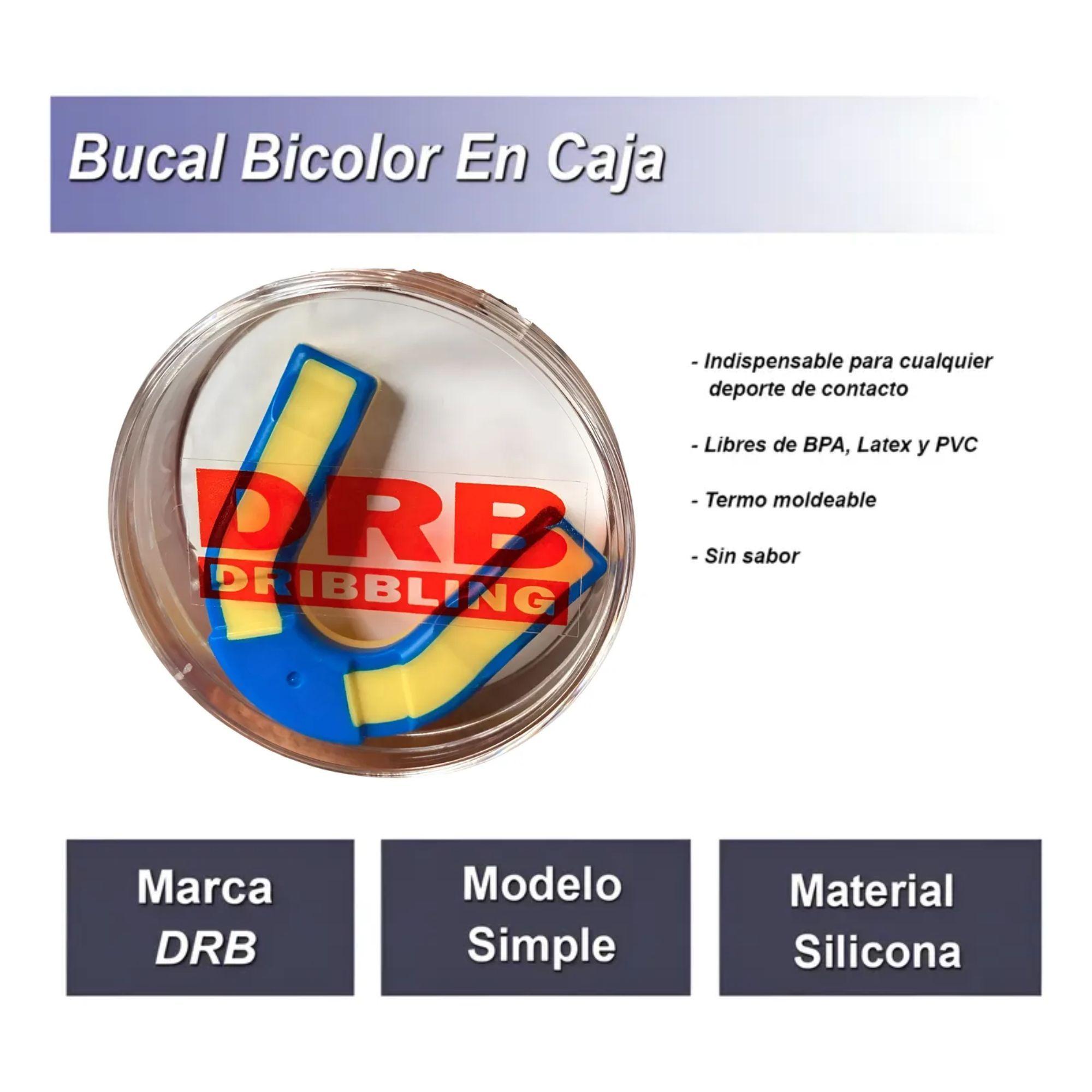 Protector Bucal Simple Bicolor Junior Con Estuche Drb-4