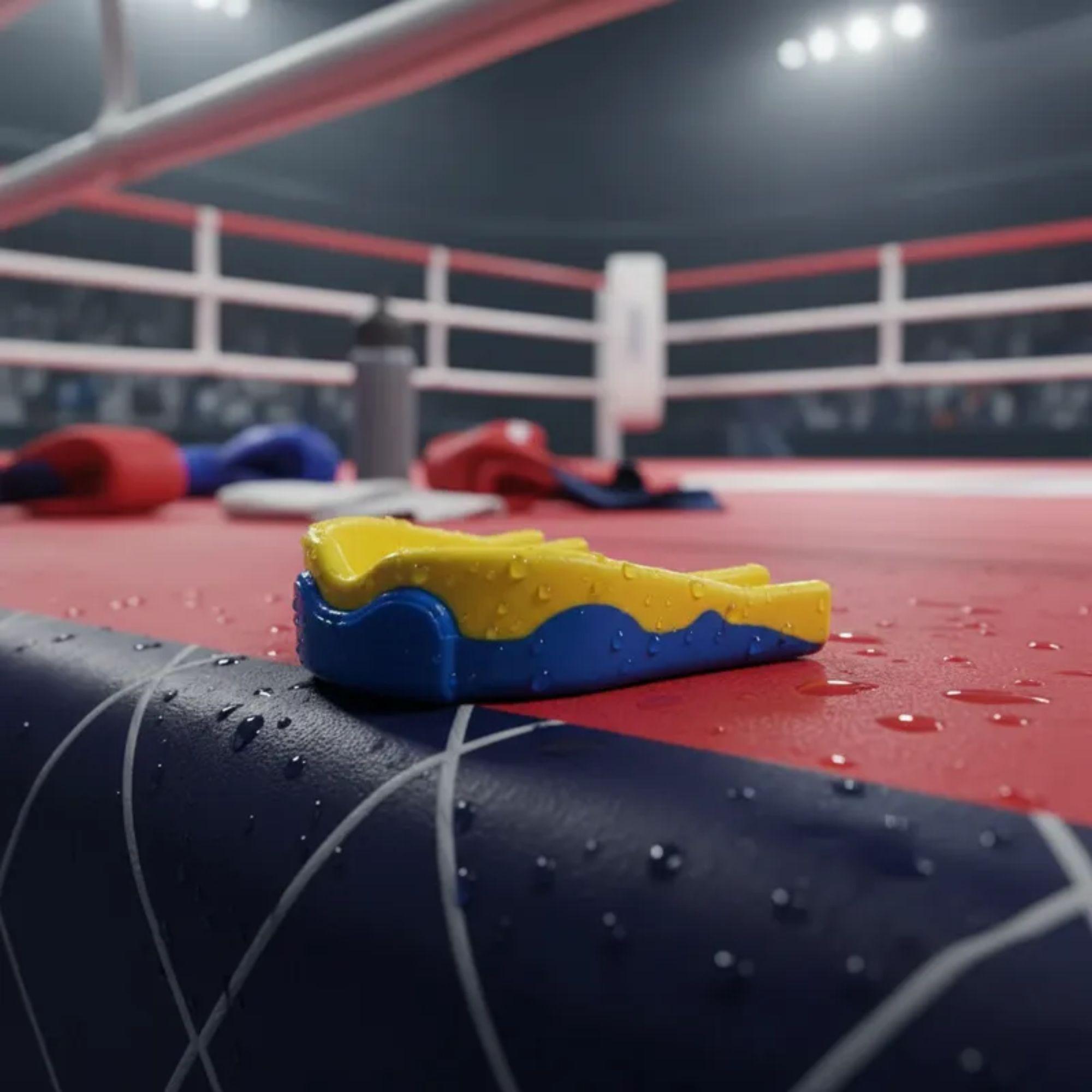 Protector Bucal Simple Bicolor Junior Con Estuche Drb-5