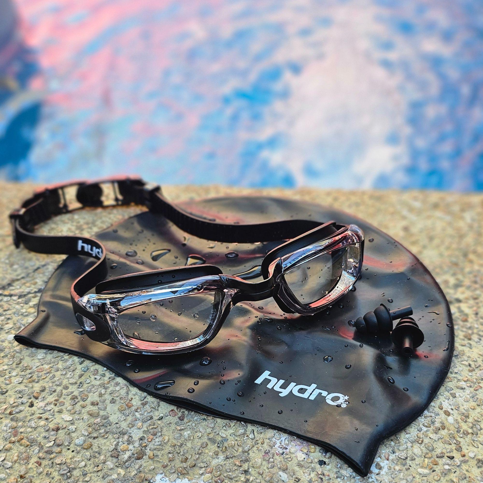 Set Natación Adulto Hydro®: Gorra + Lentes + Tapones Oído-7