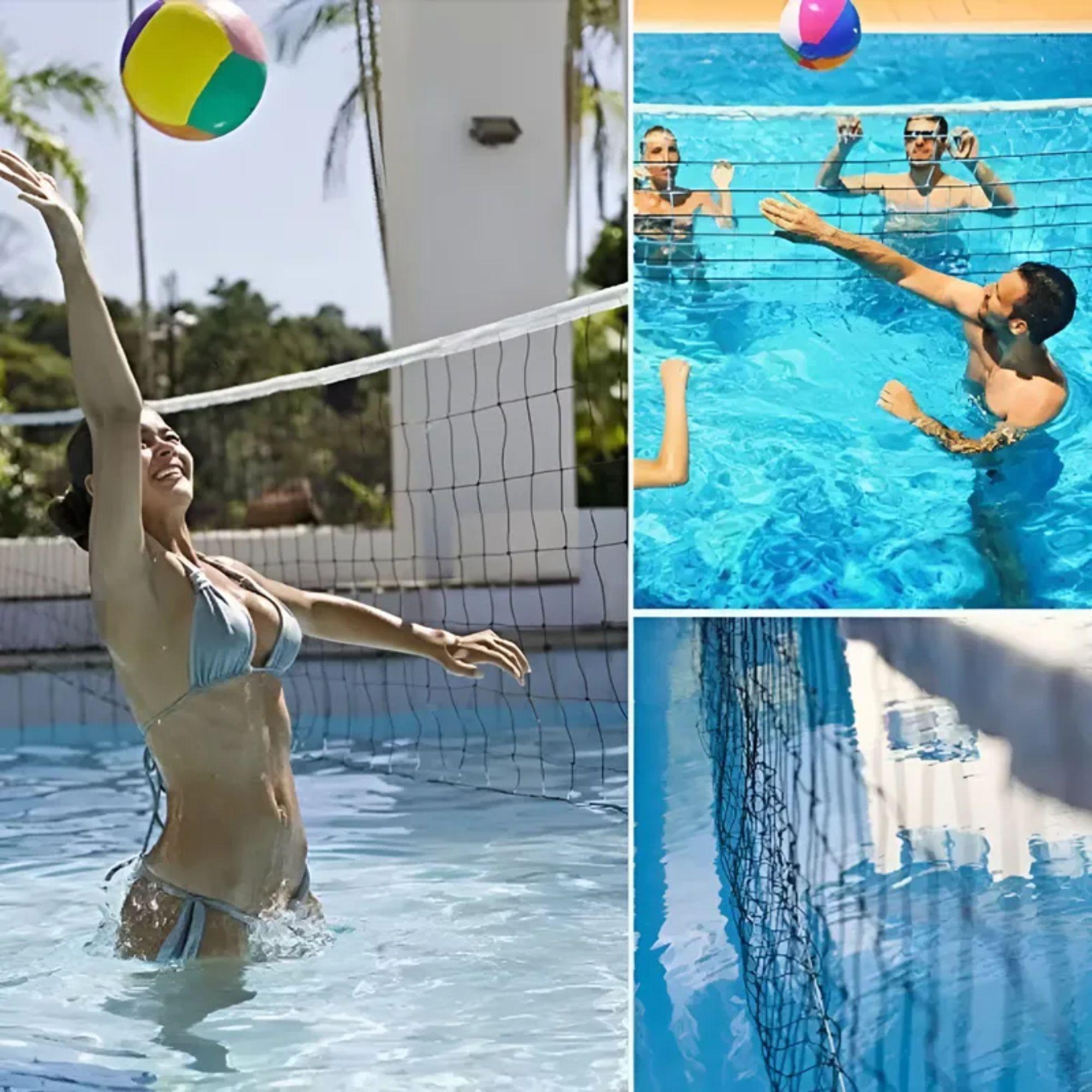 Red Malla Voleibol FRC 9.5x1m Cable Acero 2mm con UV-8