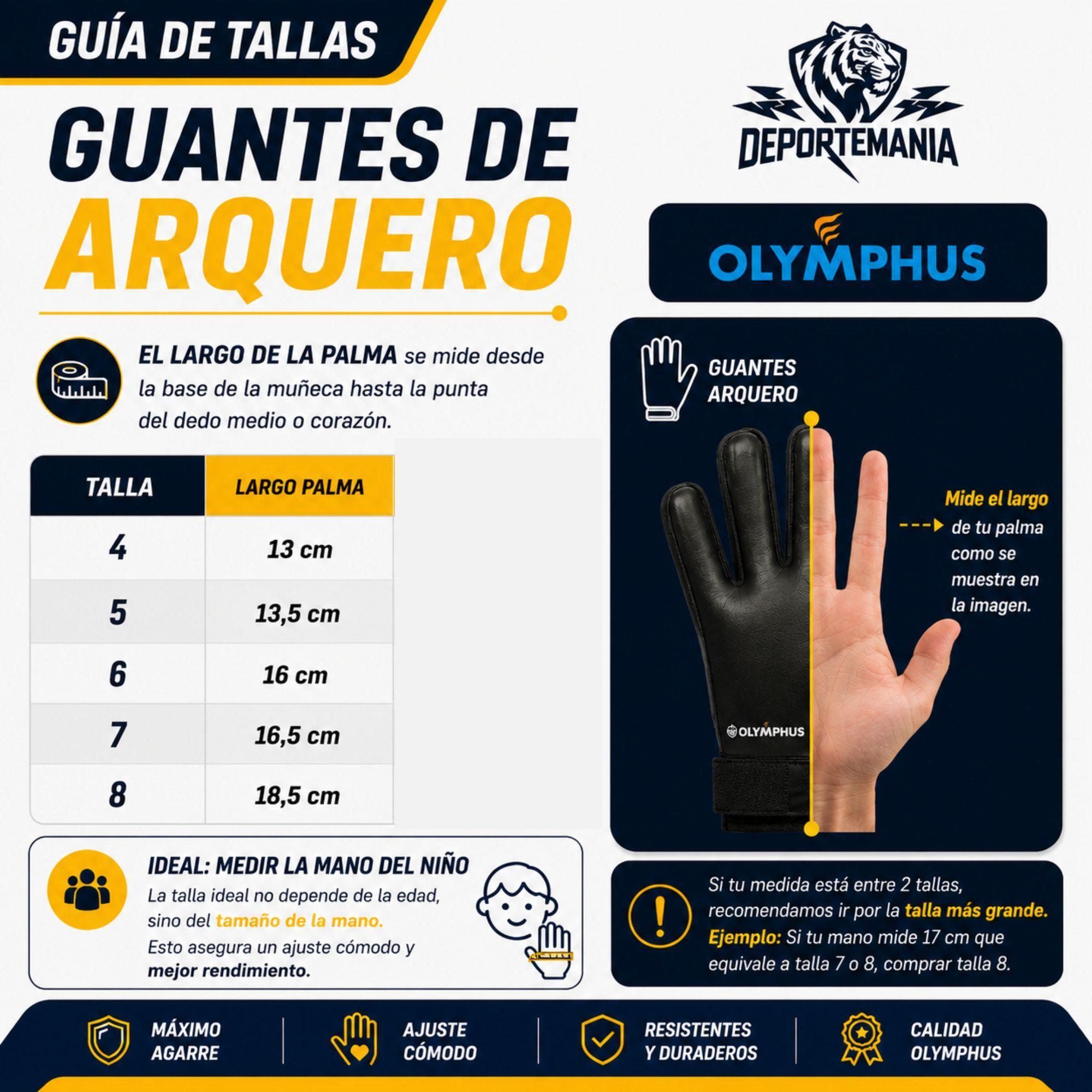 Guantes Arquero Colo Colo Niño Junior Olymphus Látex-2