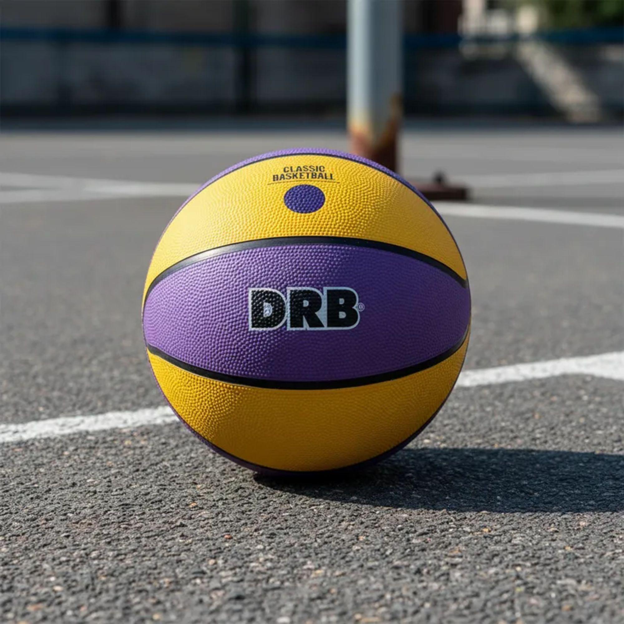 Balón Básquetbol DRB Glow N°7 Goma Exterior Oficial-5