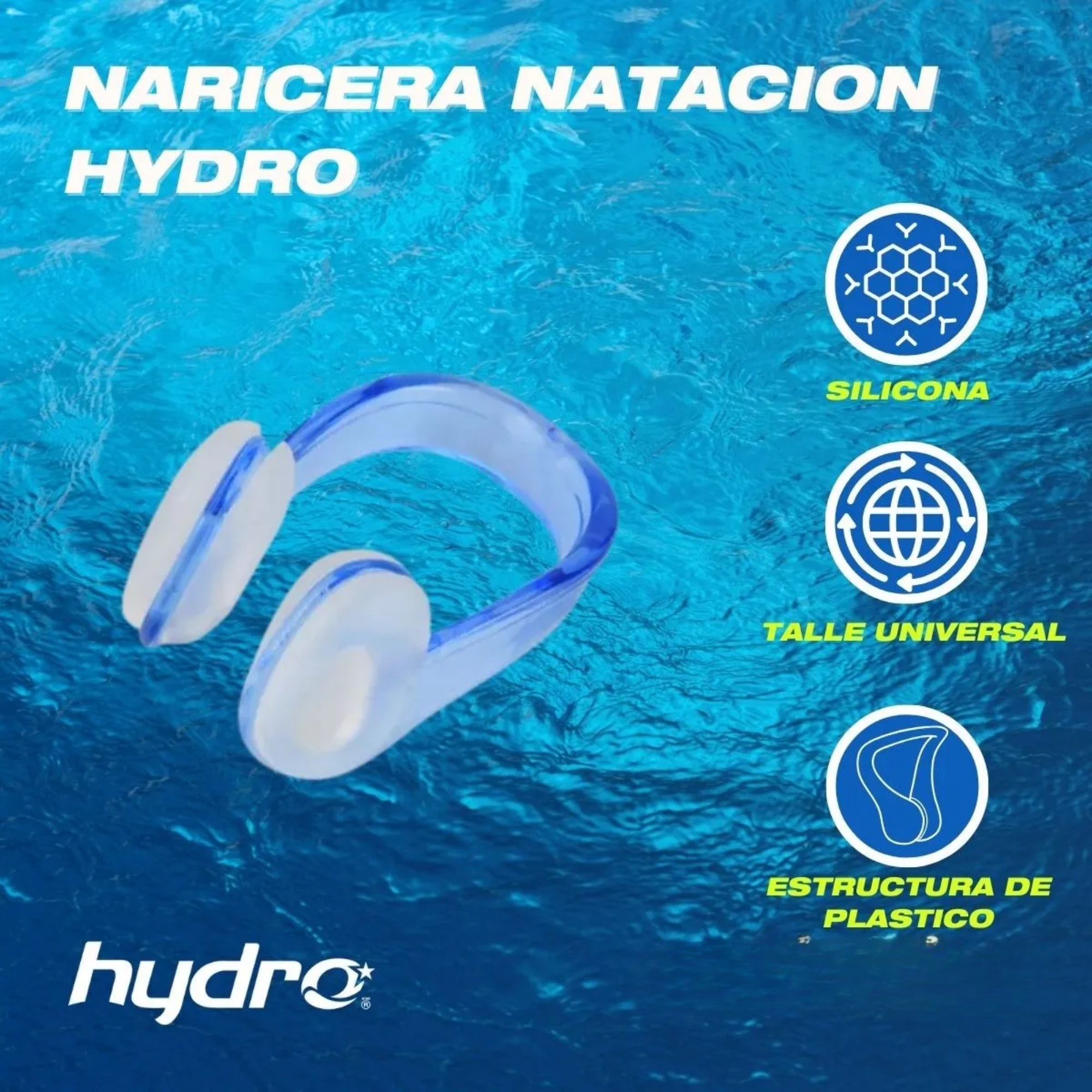 Naricera Silicona Clip Natación Hydro-7