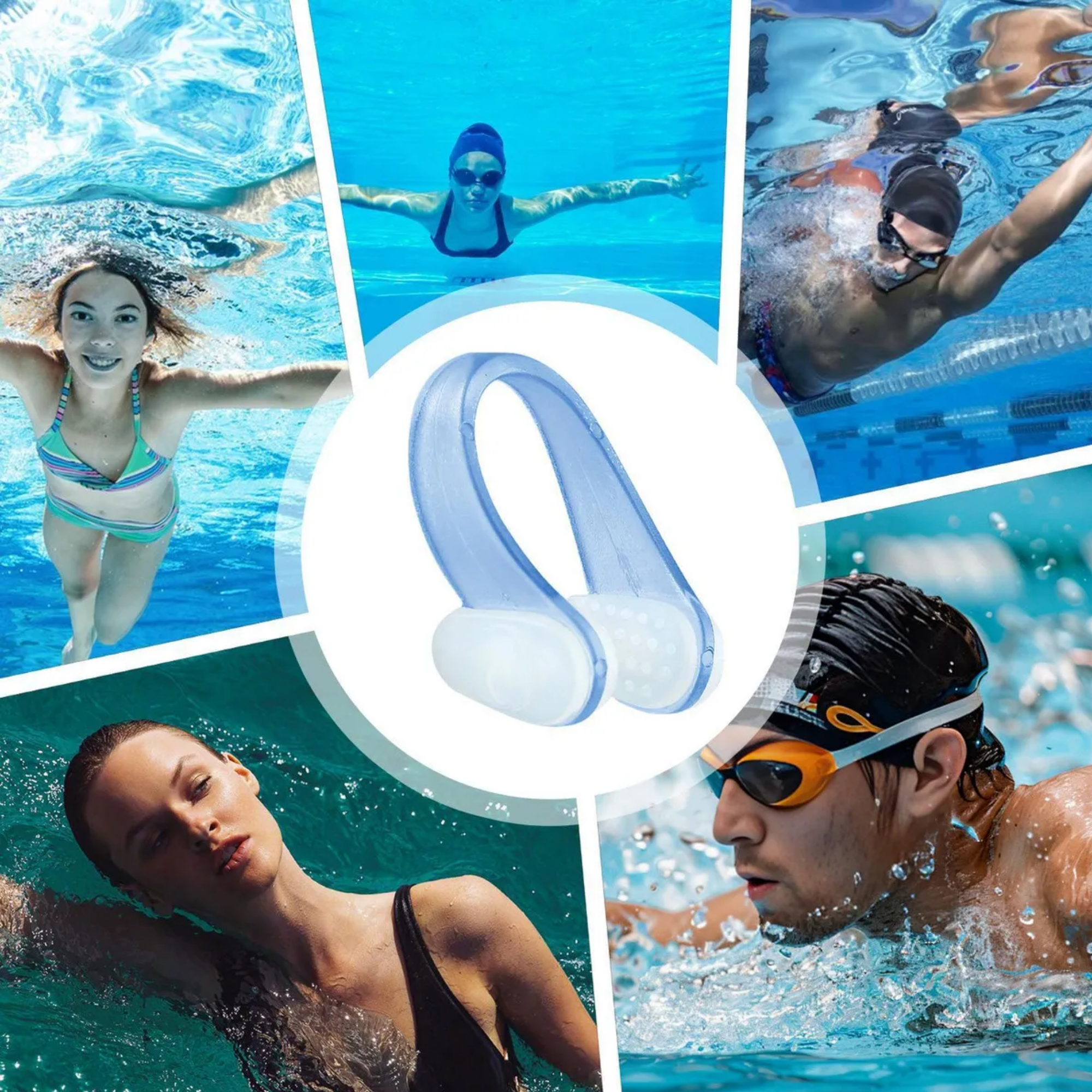 Naricera Silicona Clip Natación Hydro-9