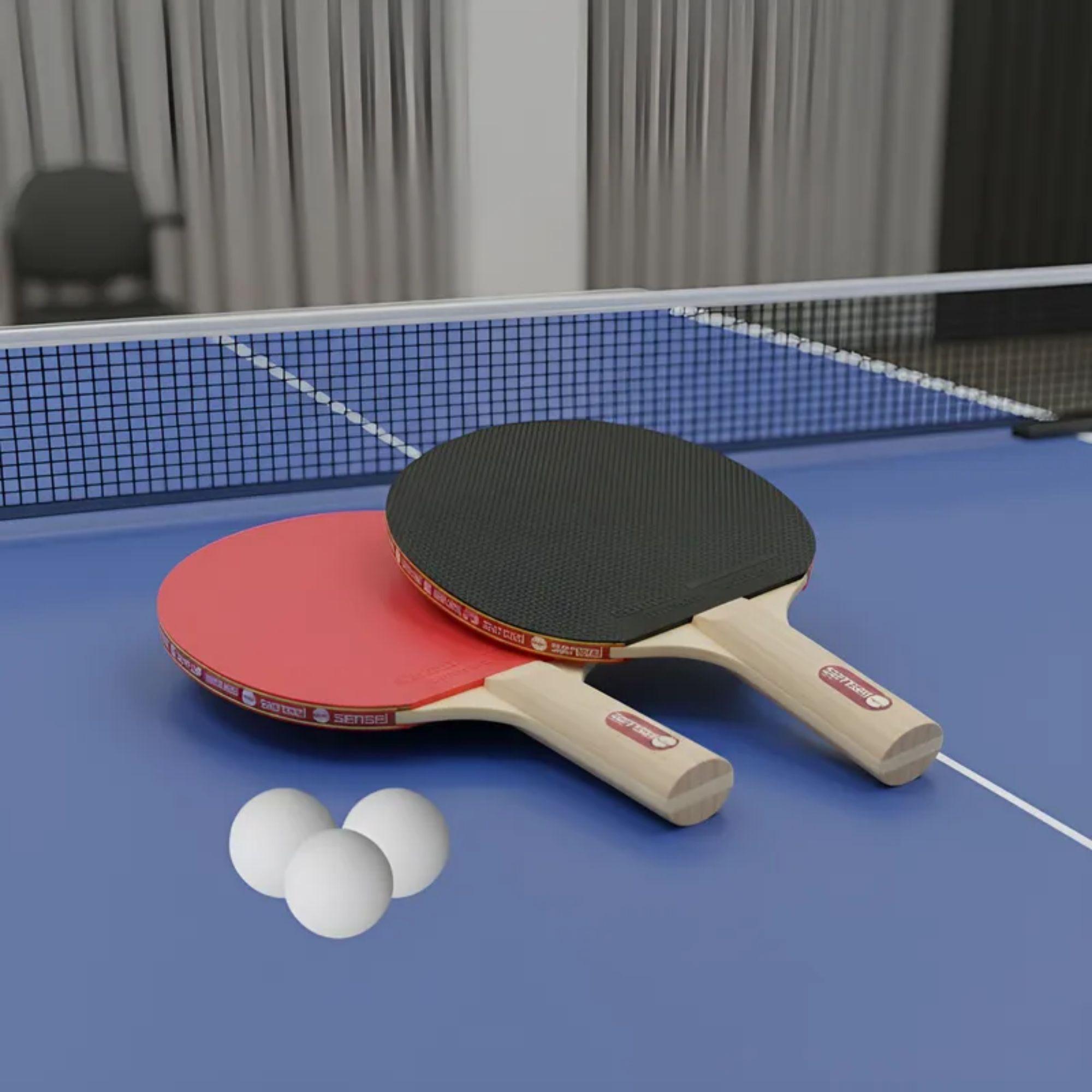 Set Ping Pong Sensei 2 Paletas + 3 Pelotas - 1*-4