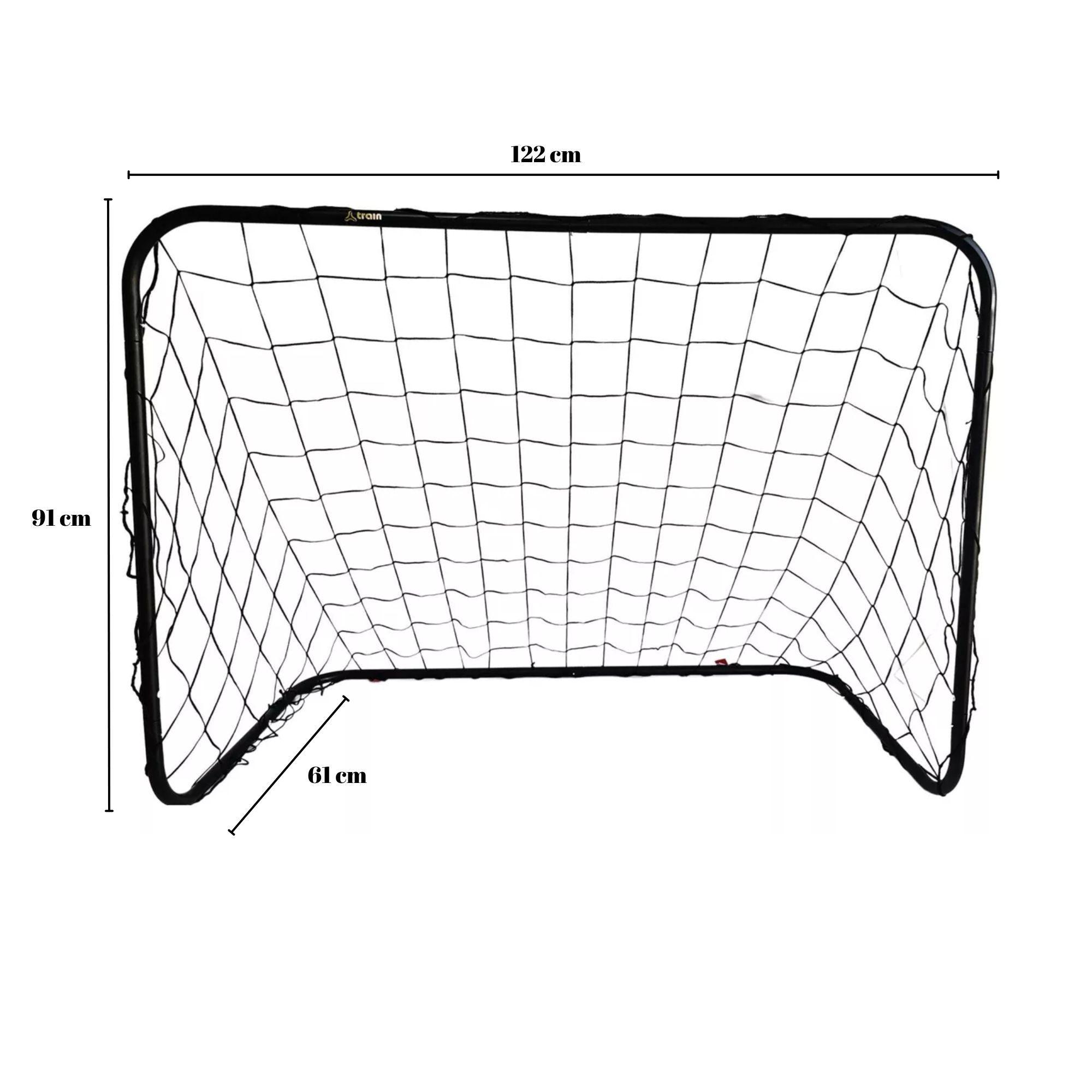 Arco De Futbol Armable Train Con Red Y Estacas 122x91x61cm-2