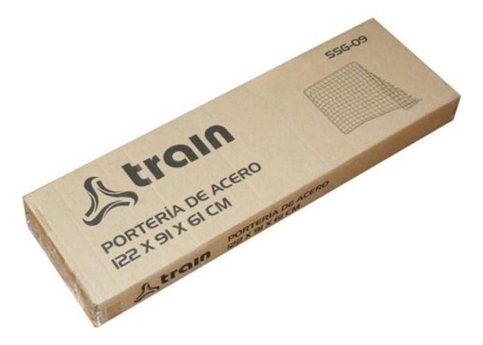 Arco De Futbol Armable Train Con Red Y Estacas 122x91x61cm-5