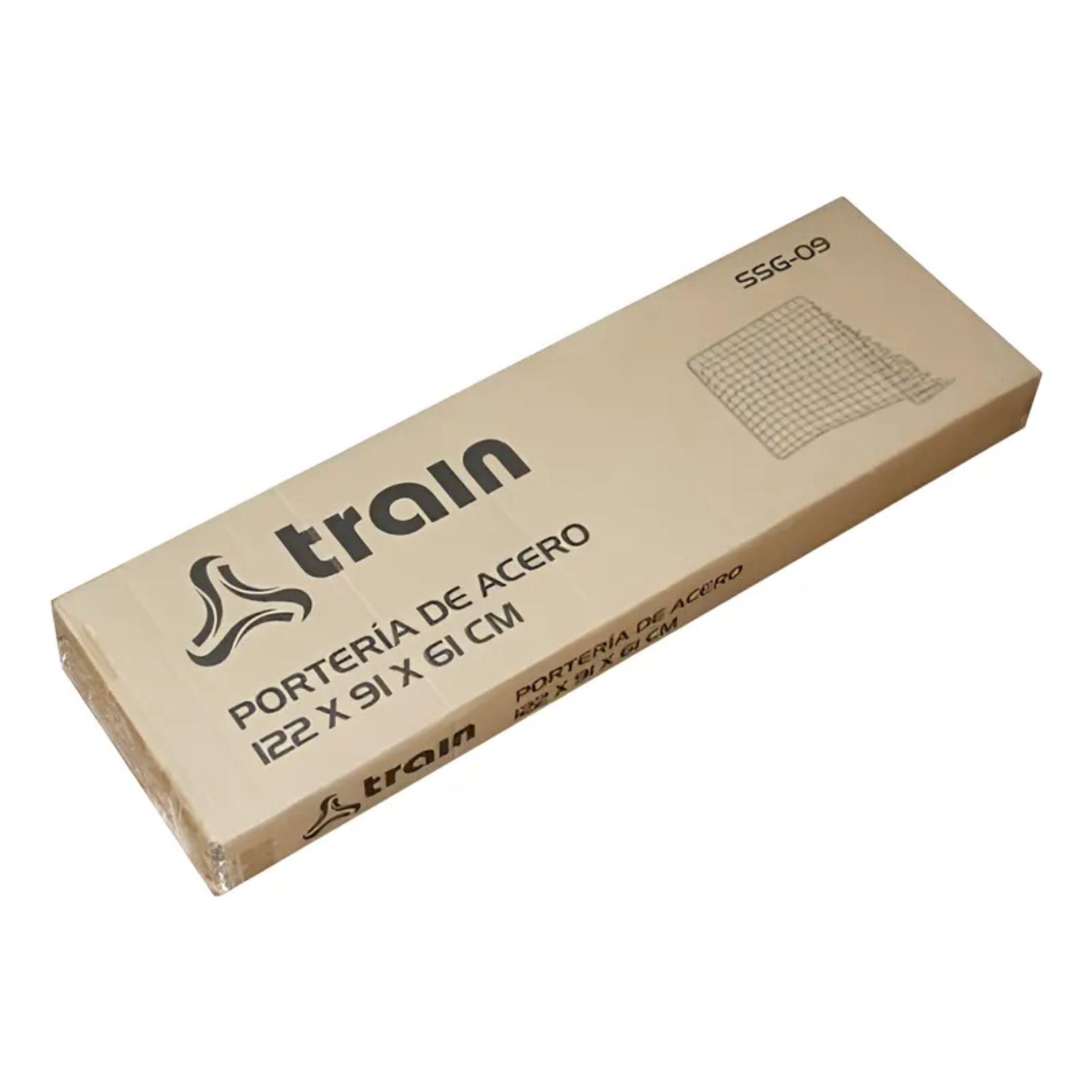 Arco De Futbol Armable Train Con Red Y Estacas 122x91x61cm-9