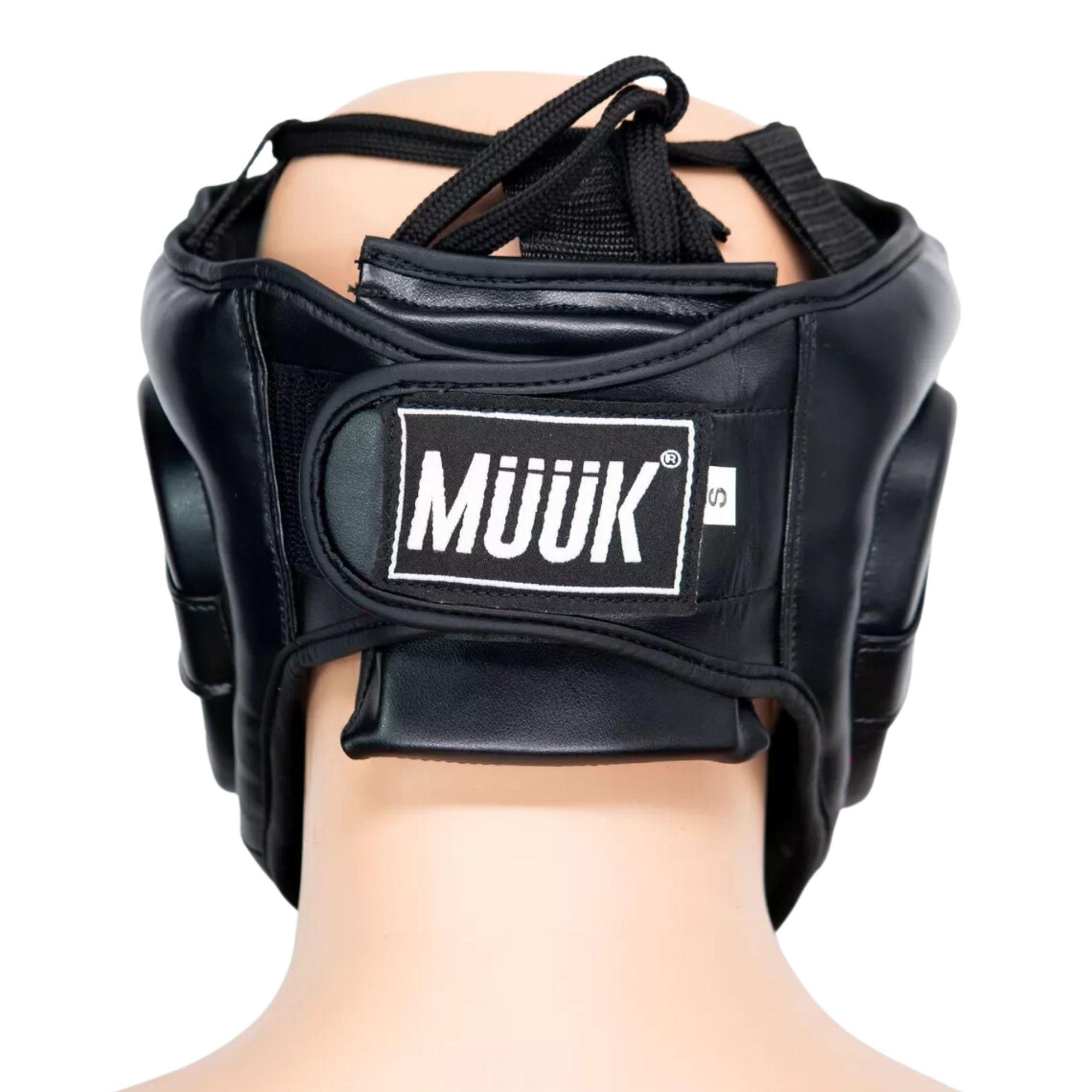 Cabezal Casco Protector Pomulos Menton Boxeo Mma Muuk-3
