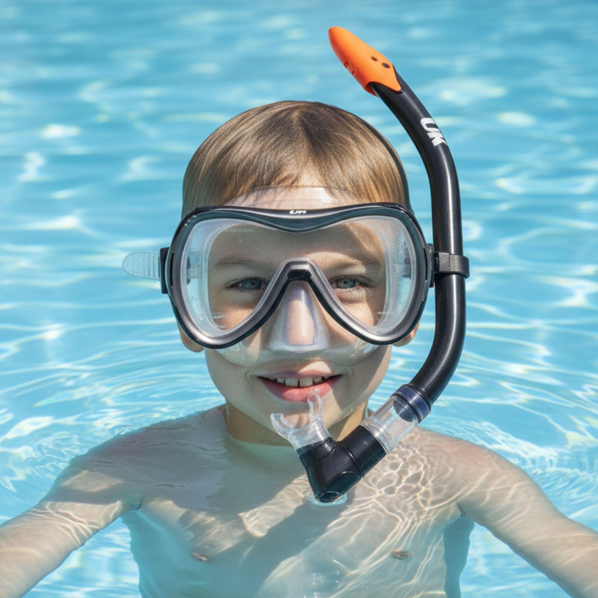 Set Máscara Buceo + Snorkel Junior Uktime-4