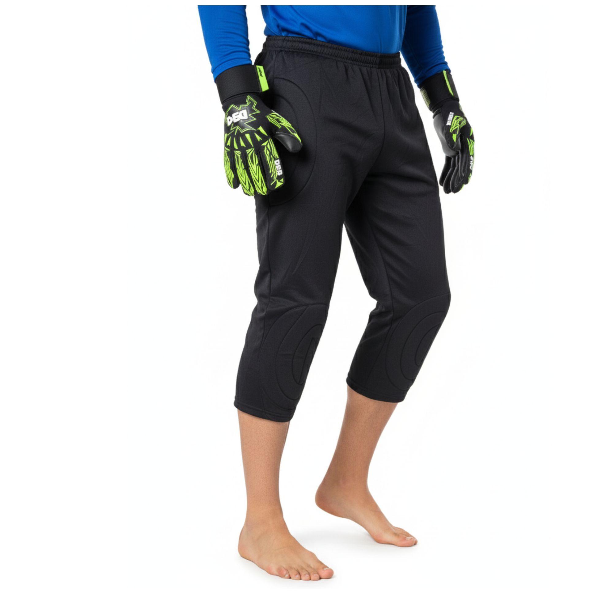 Pantalon Arquero 3/4 Drb Negro Buzo Con Proteccion-2