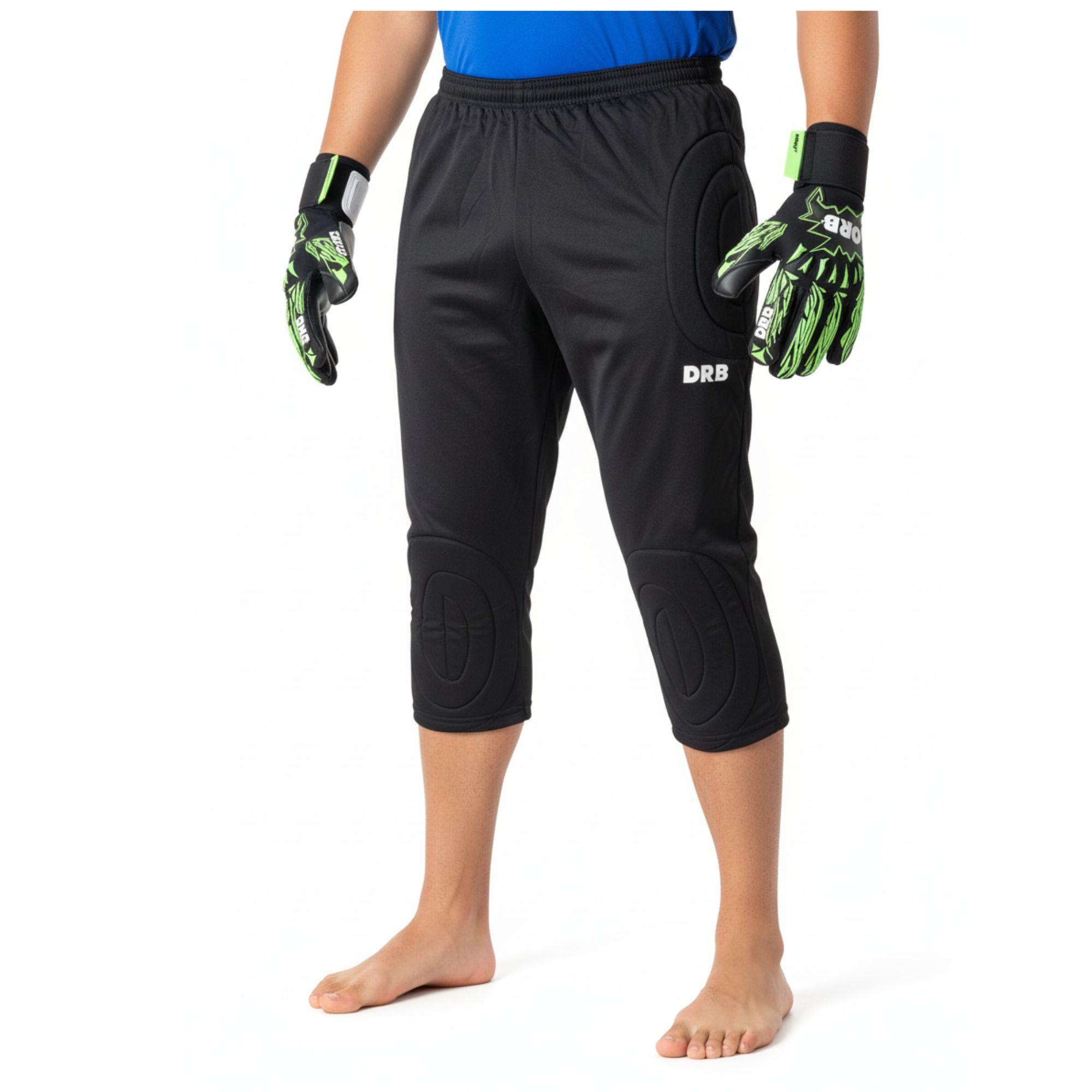 Pantalon Arquero 3/4 Drb Negro Buzo Con Proteccion-6
