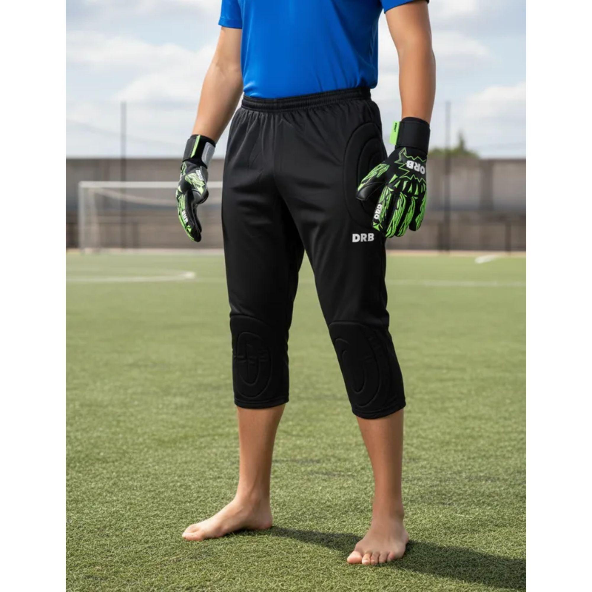 Pantalon Arquero 3/4 Drb Negro Buzo Con Proteccion-1