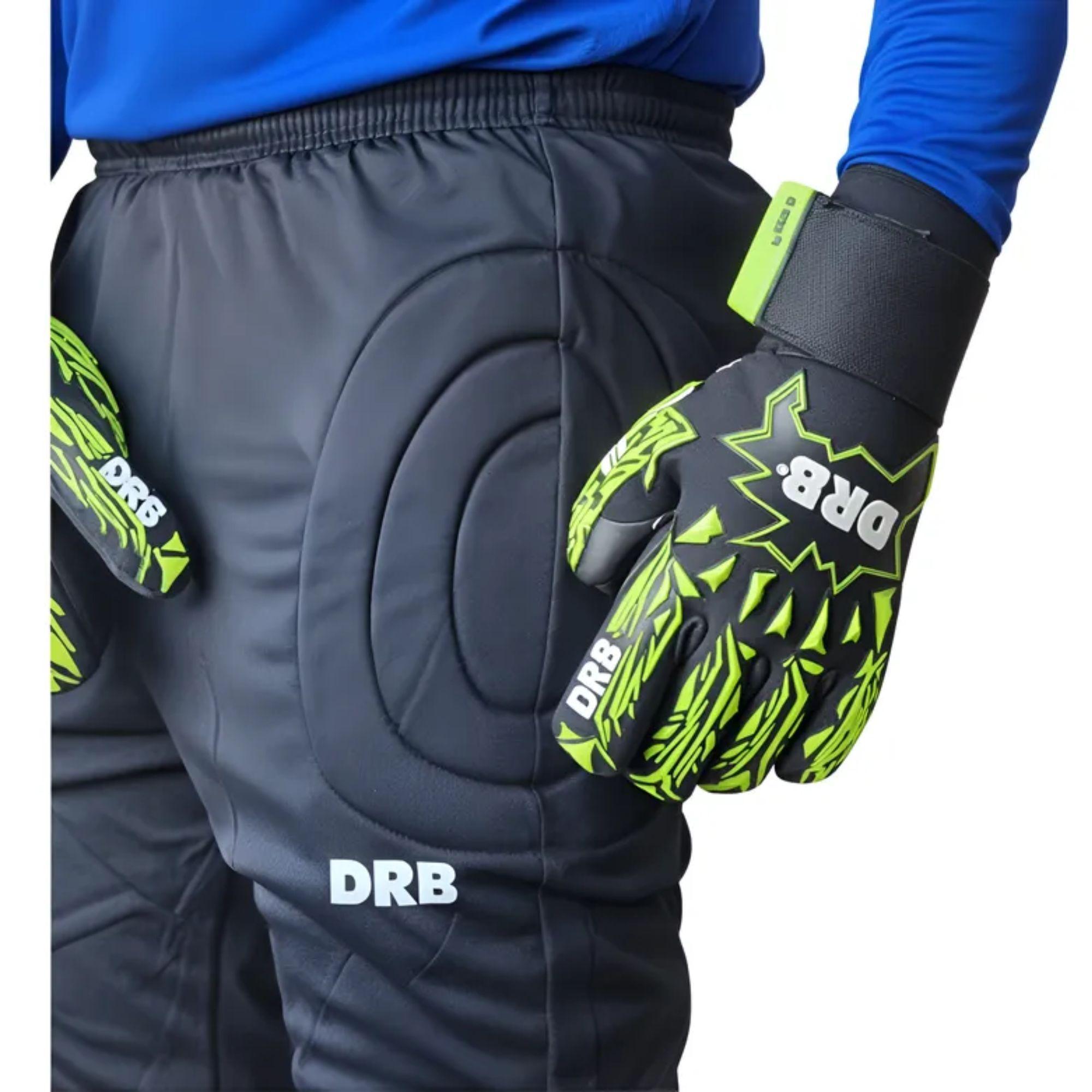 Pantalon Arquero 3/4 Drb Negro Buzo Con Proteccion-4
