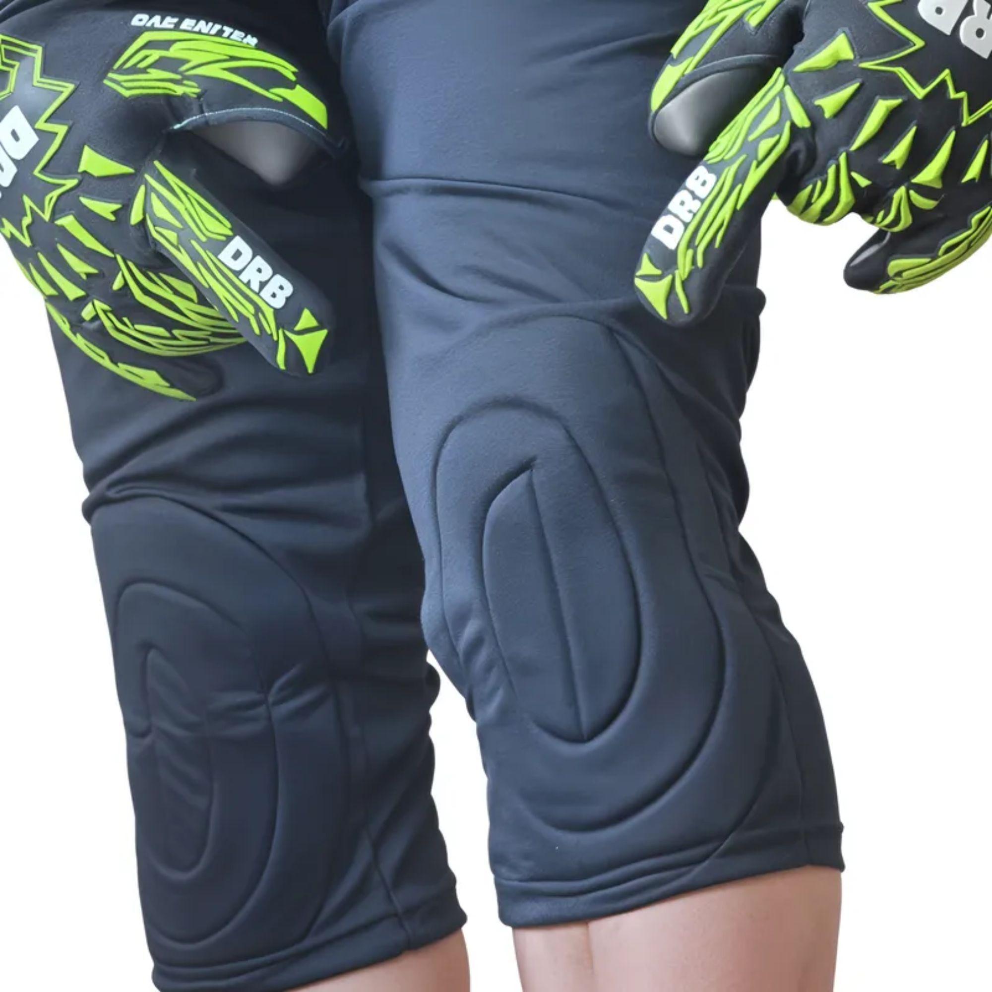 Pantalon Arquero 3/4 Drb Negro Buzo Con Proteccion-5