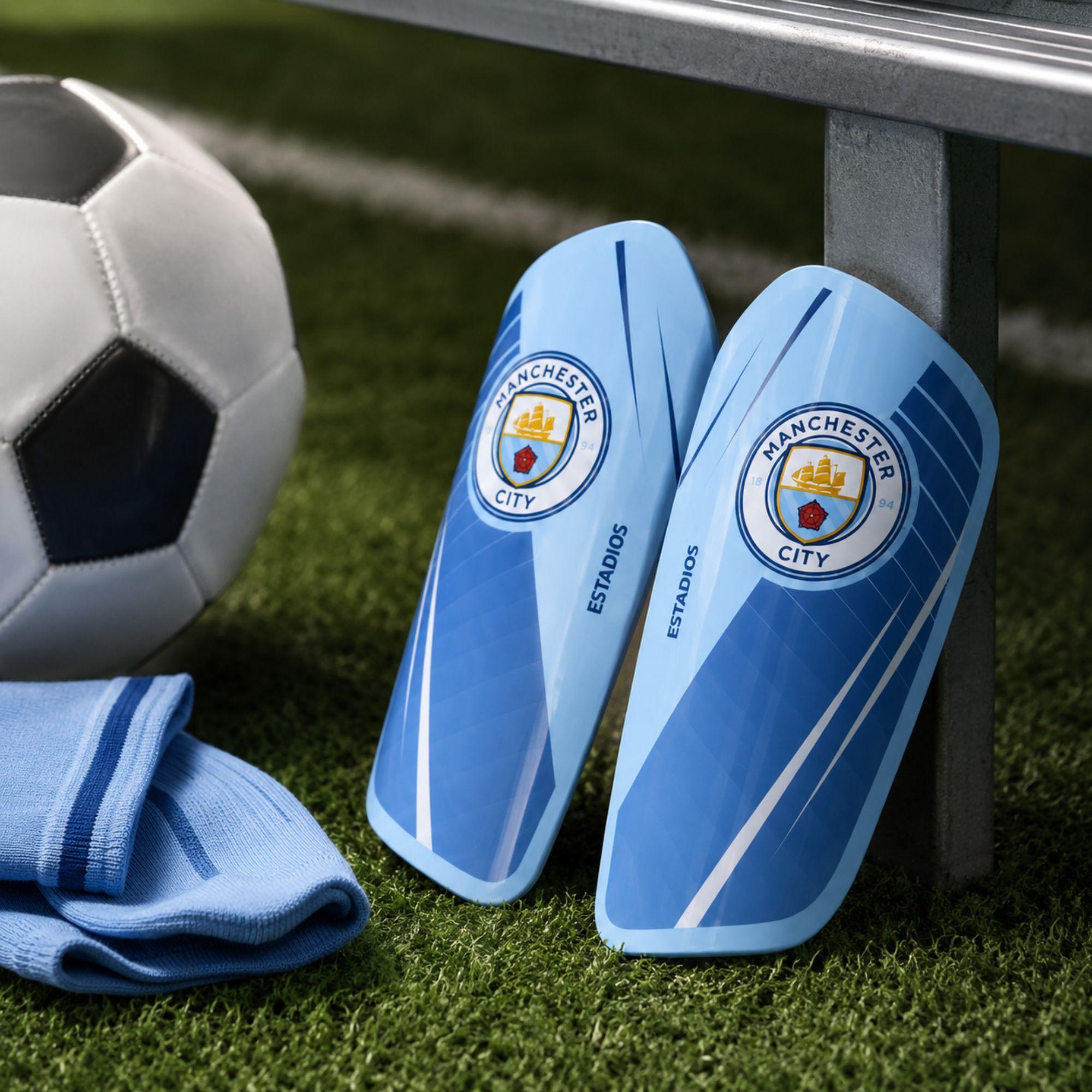 Canilleras Futbol Manchester City DRB Licencia Oficial-5