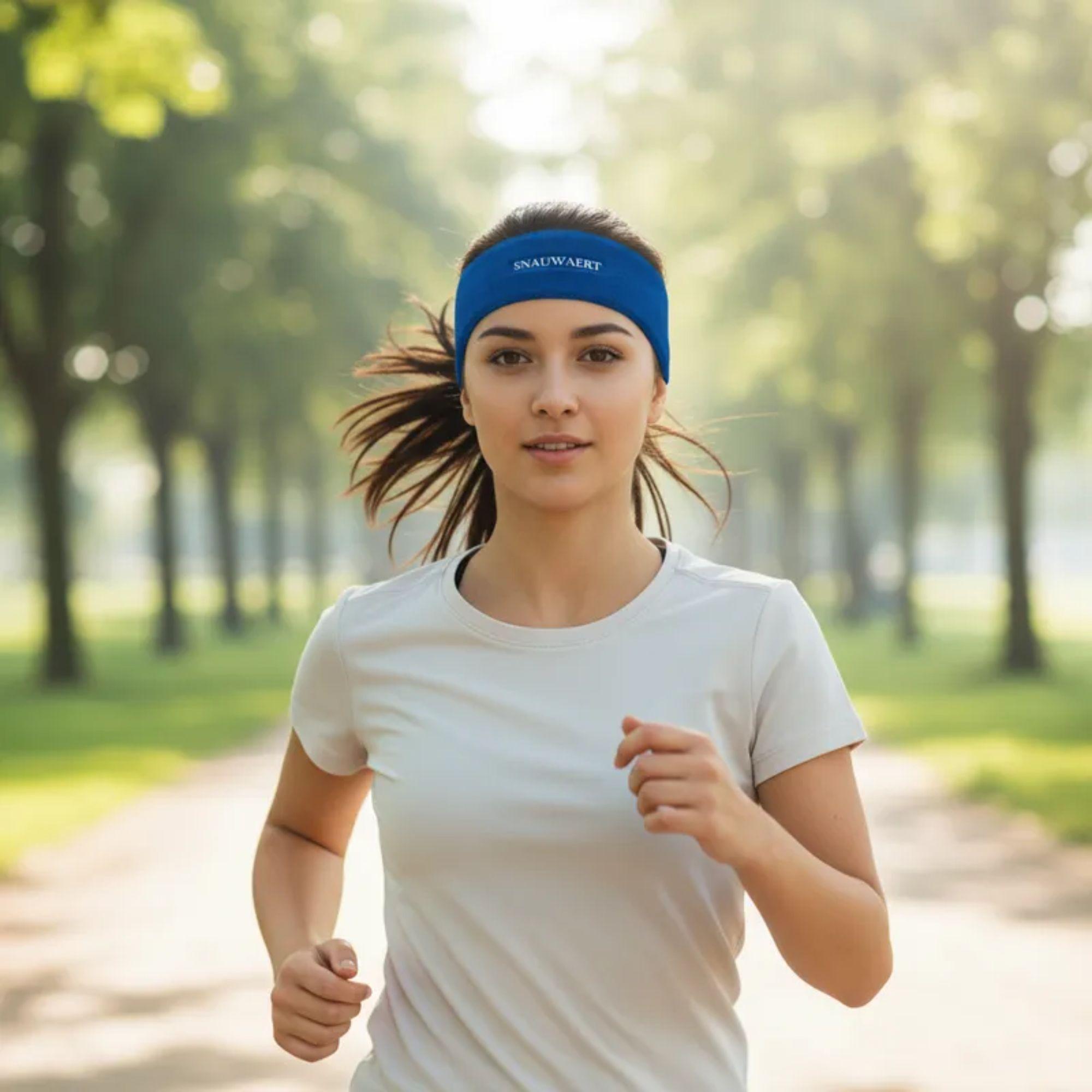 Cintillo Deportivo Elasticado Azul-4