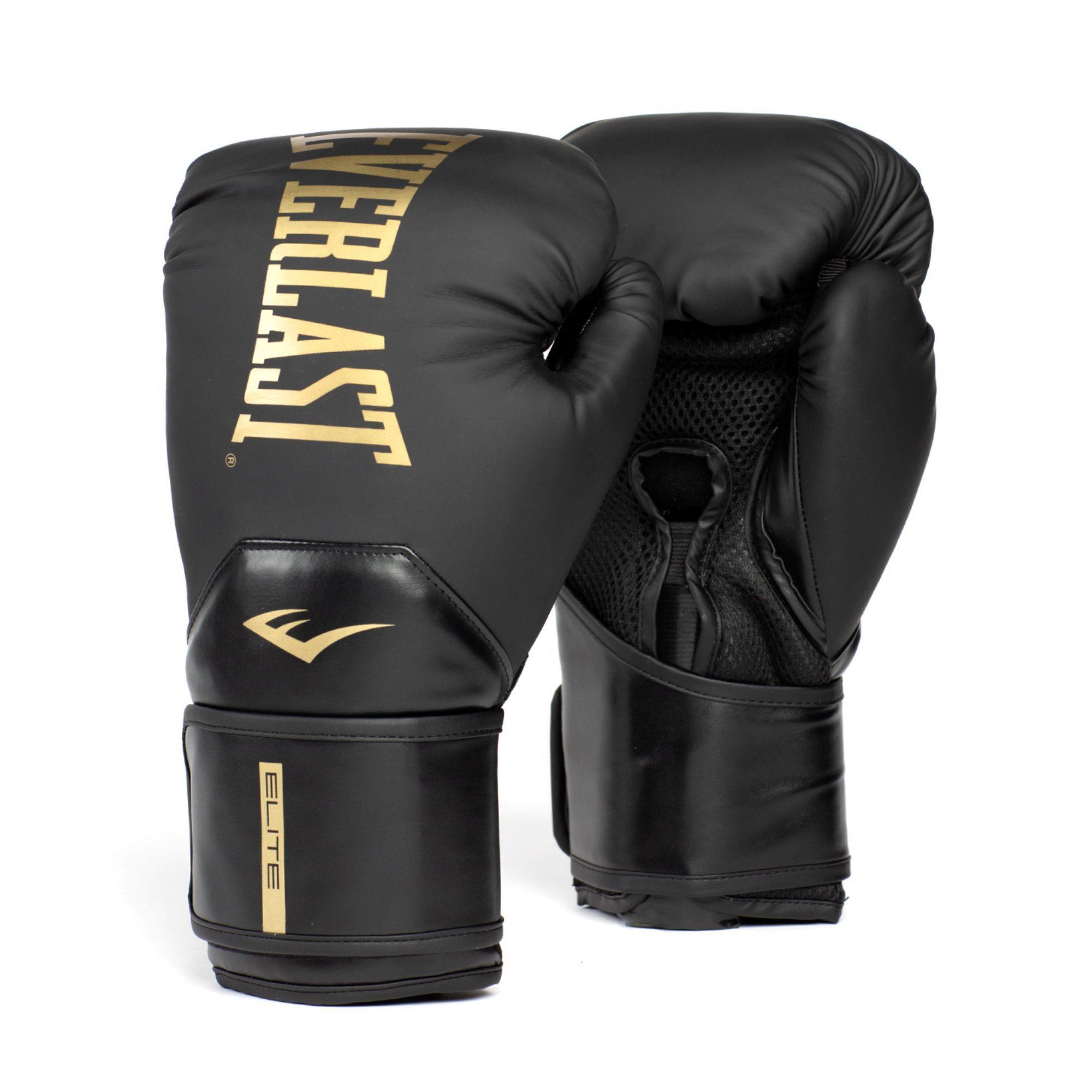 Guantes de Box Everlast Pro Style Elite Negro/Dorado-0