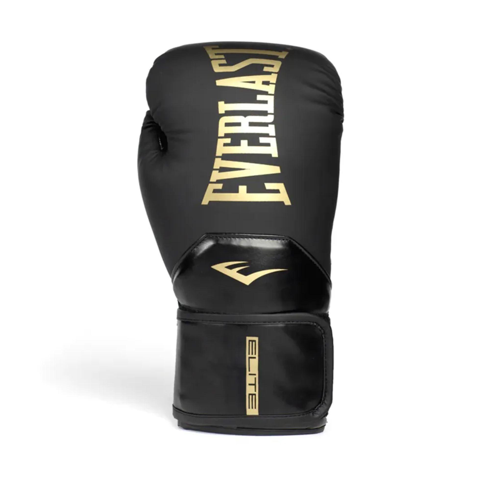 Guantes de Box Everlast Pro Style Elite Negro/Dorado-6