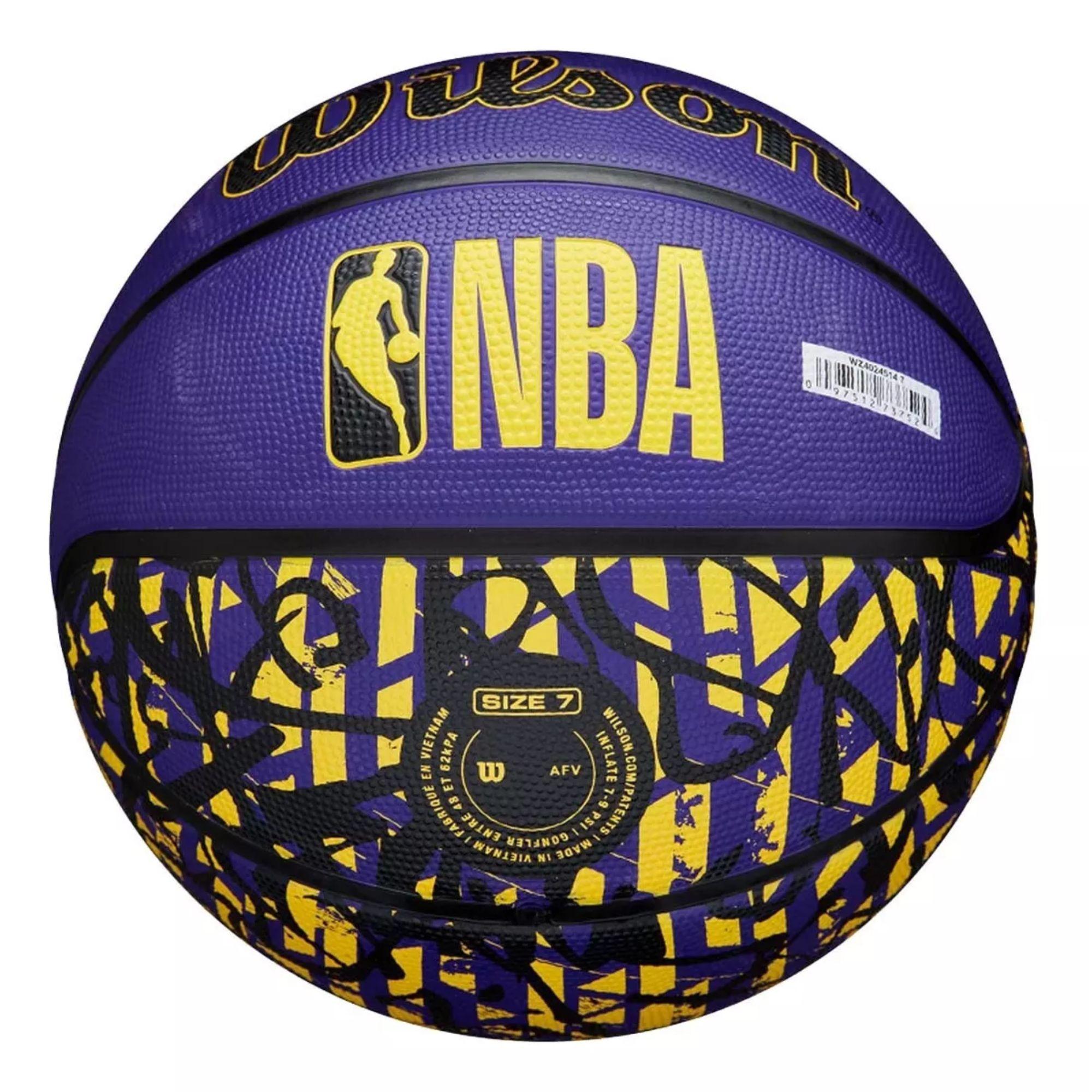 Balón Basketball Wilson Nba #7 Tidye Los Angeles Lakers-2