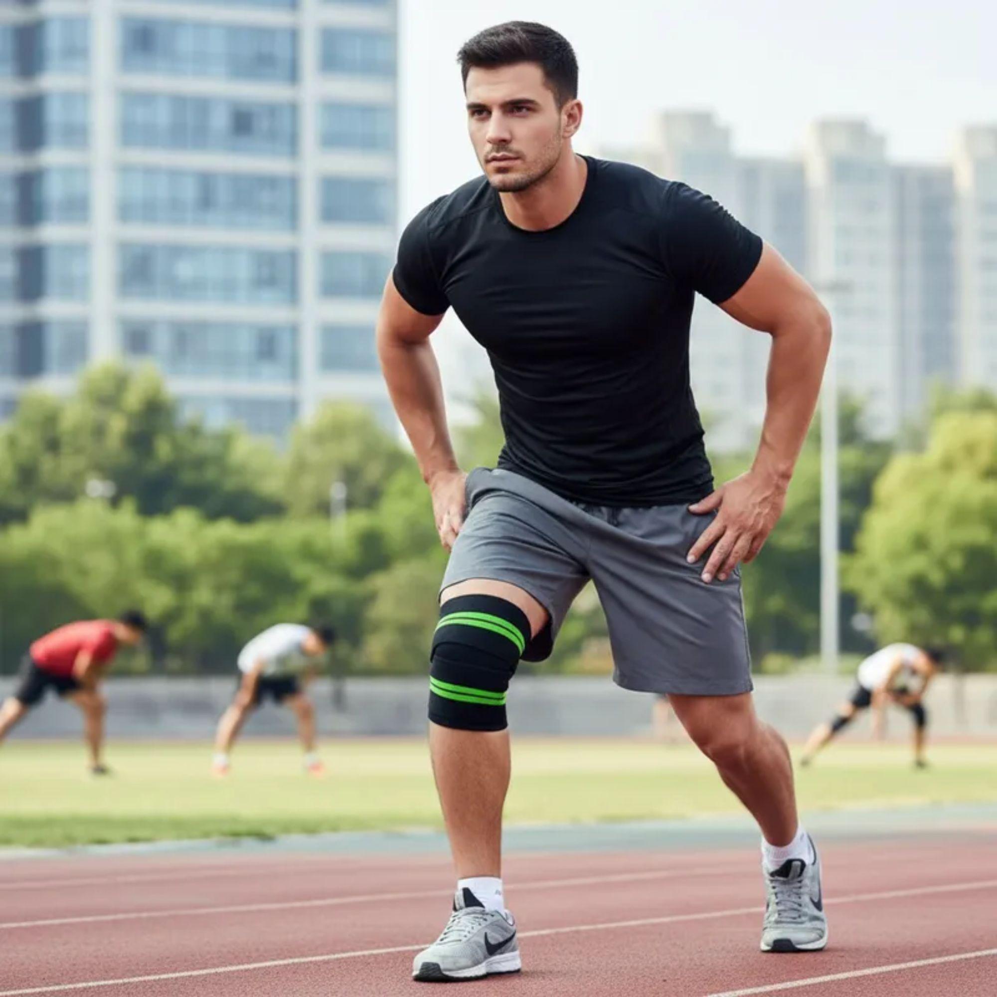 Par Vendas Rodilleras Deportivas Entrenamiento Crossfit Gym-5