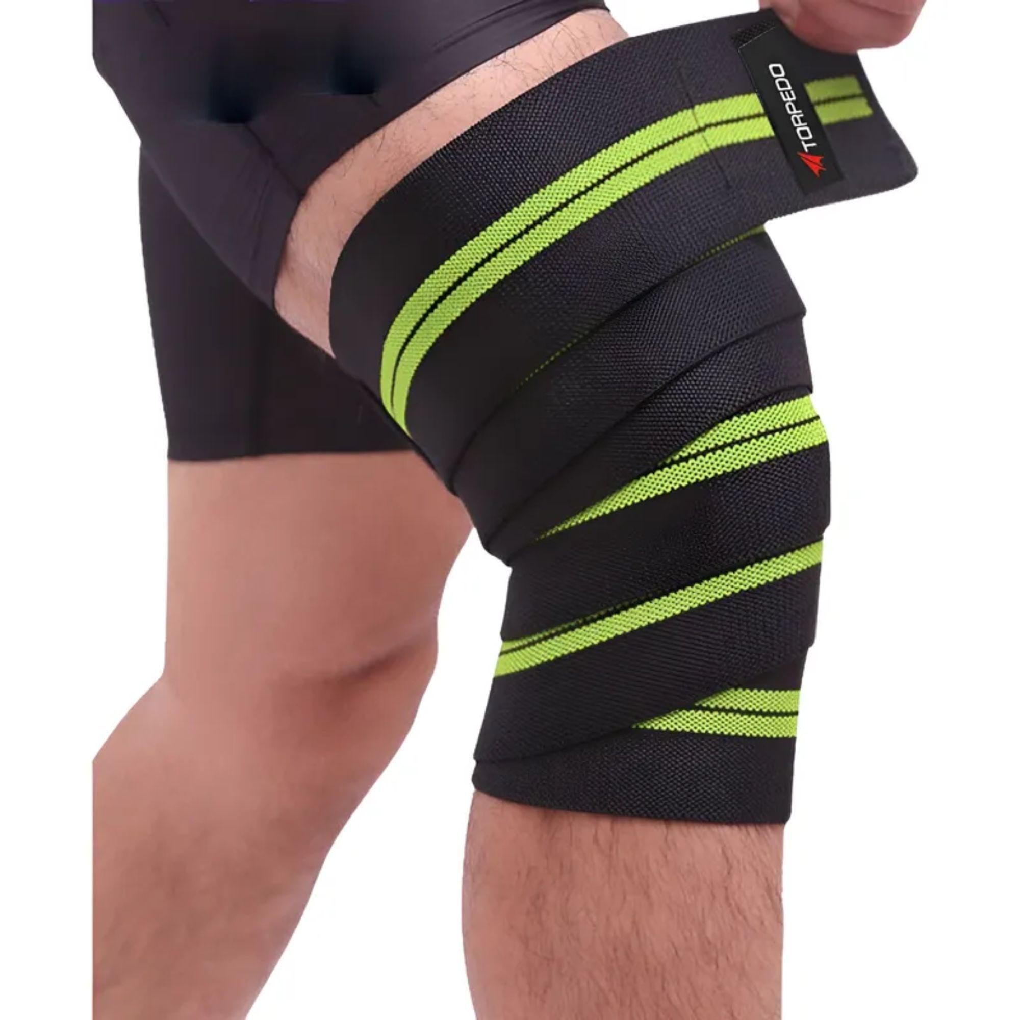 Par Vendas Rodilleras Deportivas Entrenamiento Crossfit Gym-7