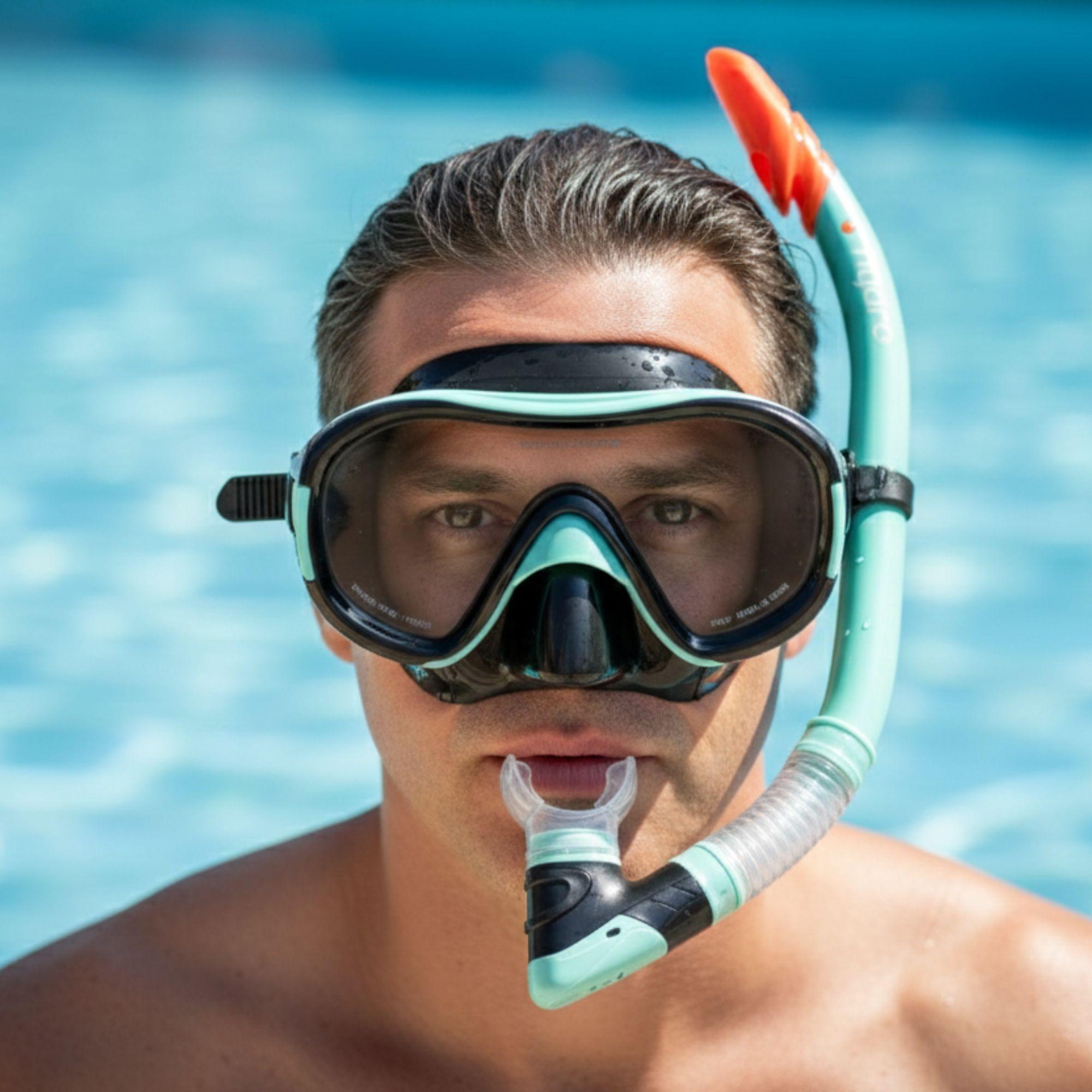 Set Máscara Buceo + Snorkel Adulto Hydro®-4