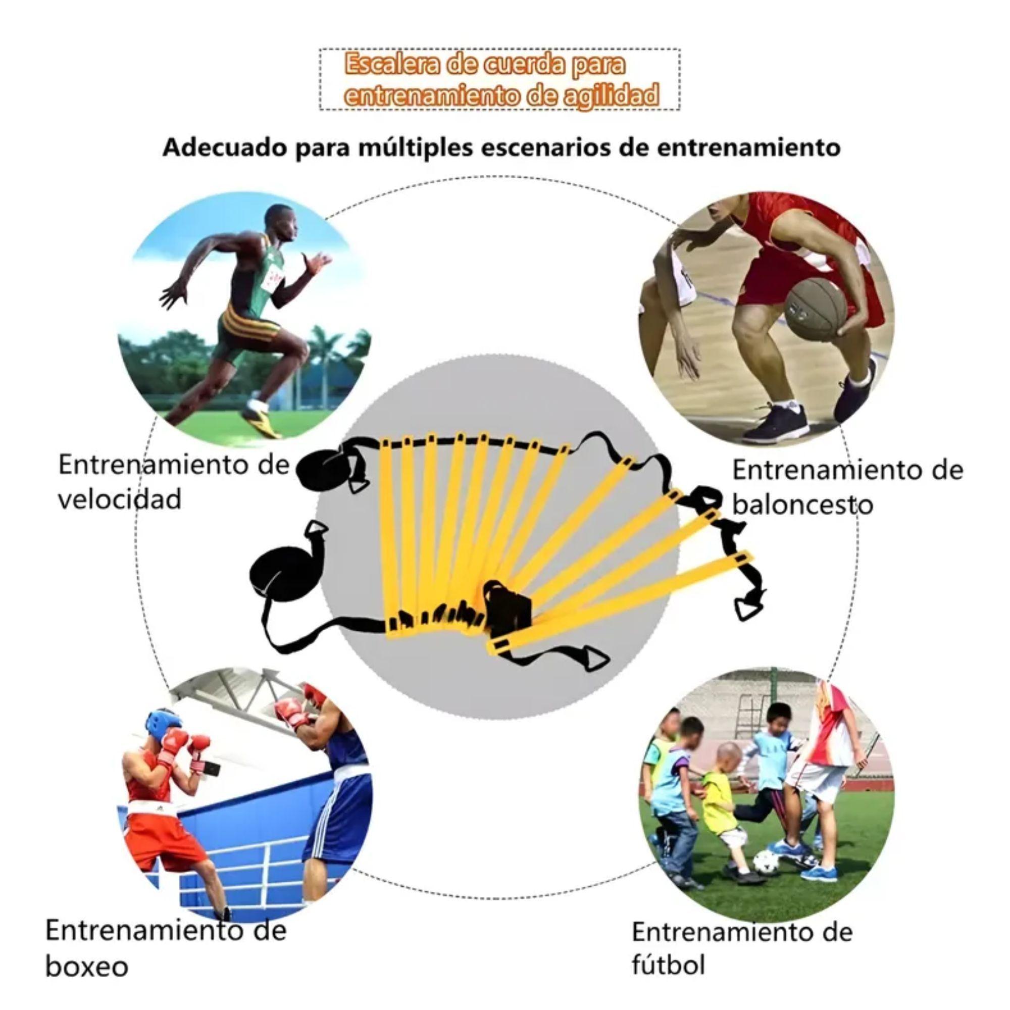 Escalera De Coordinación/Agilidad 8 Peldaños 4 MtsTrain-4