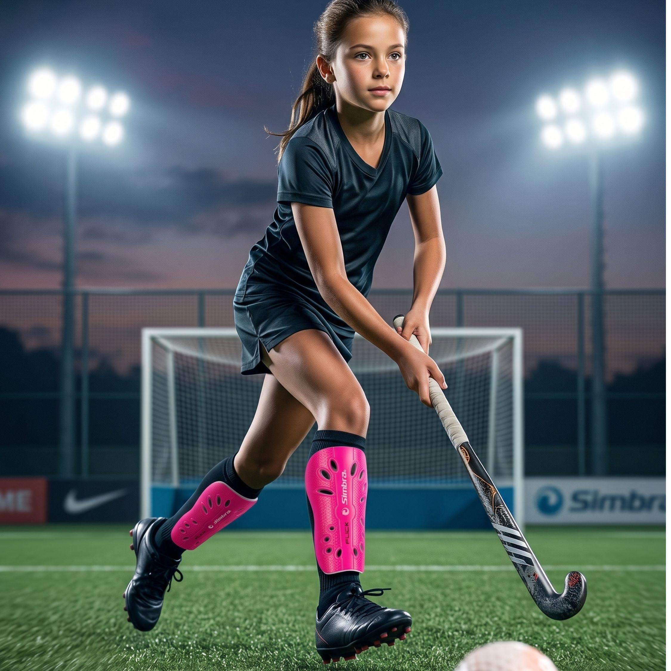 Canilleras Hockey Infantil Simbra Flick Junior PVC-4