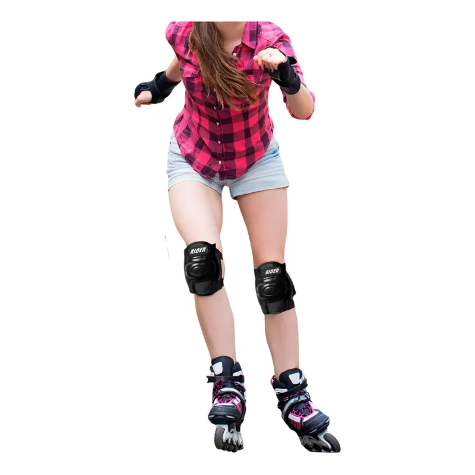 Set De Protección Rodillera Codera Muñequera Skate Patines-6