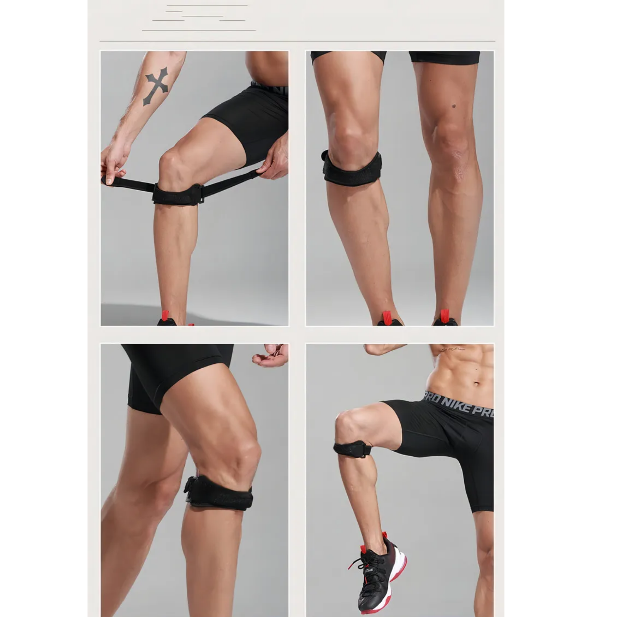 Par 2 Menisqueras Neoprene Soporte Rotuliano Ajustable-9