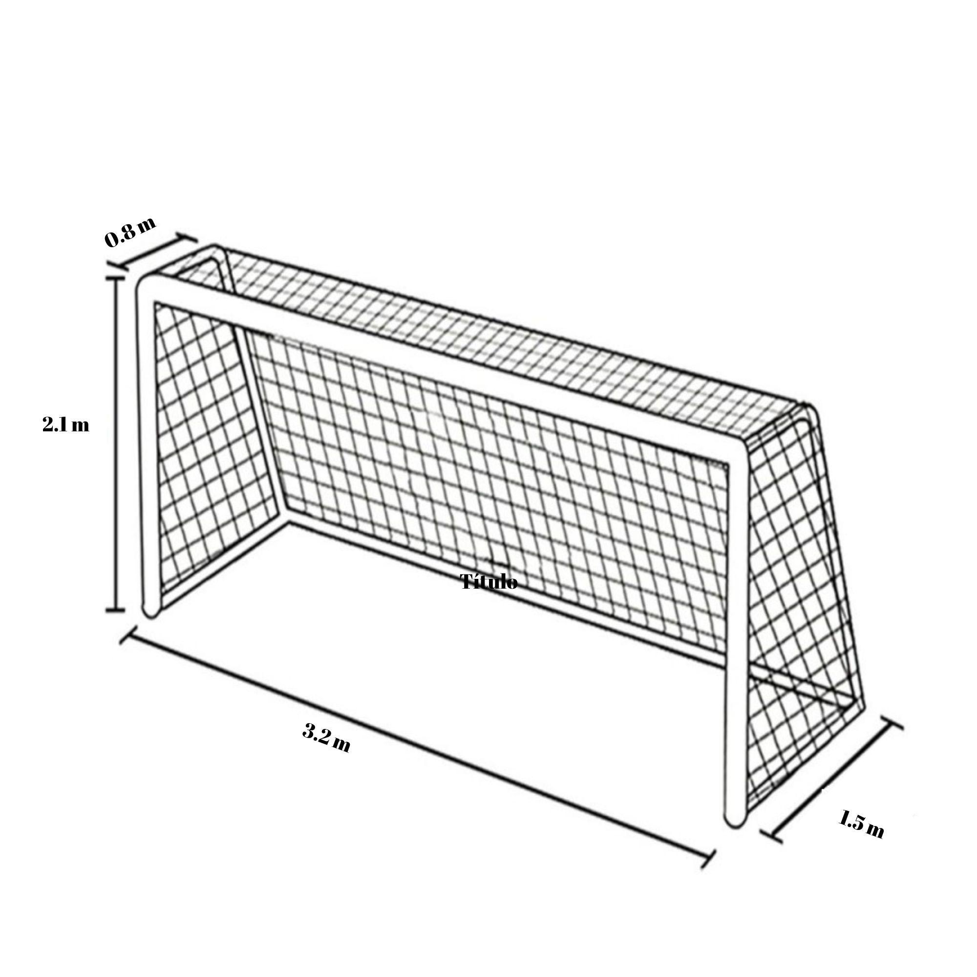 Par De Red Malla Para Arco De Baby Futbol/handball (par)-2