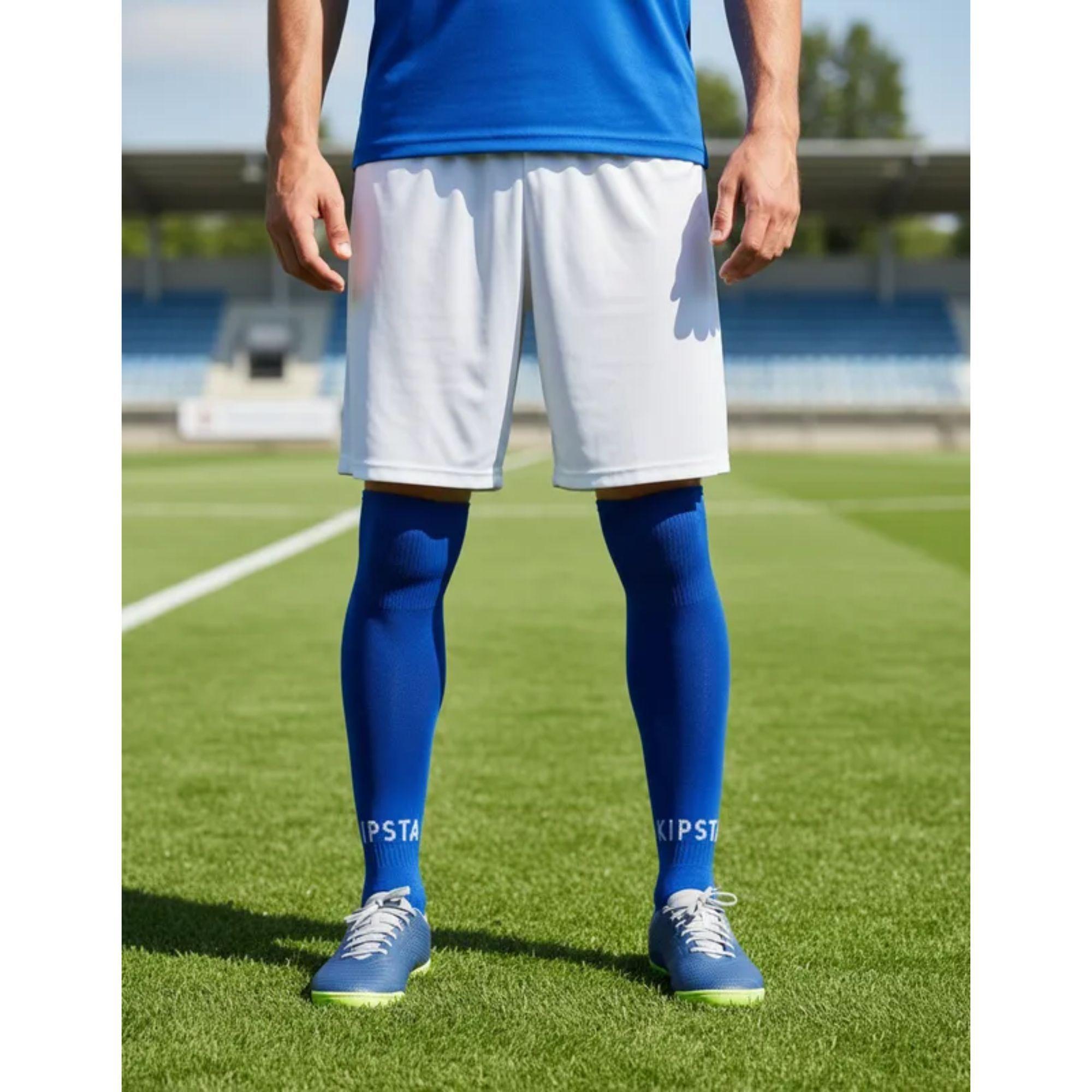 Short De Futbol Blanco Liso Costuras Reforzadas-5