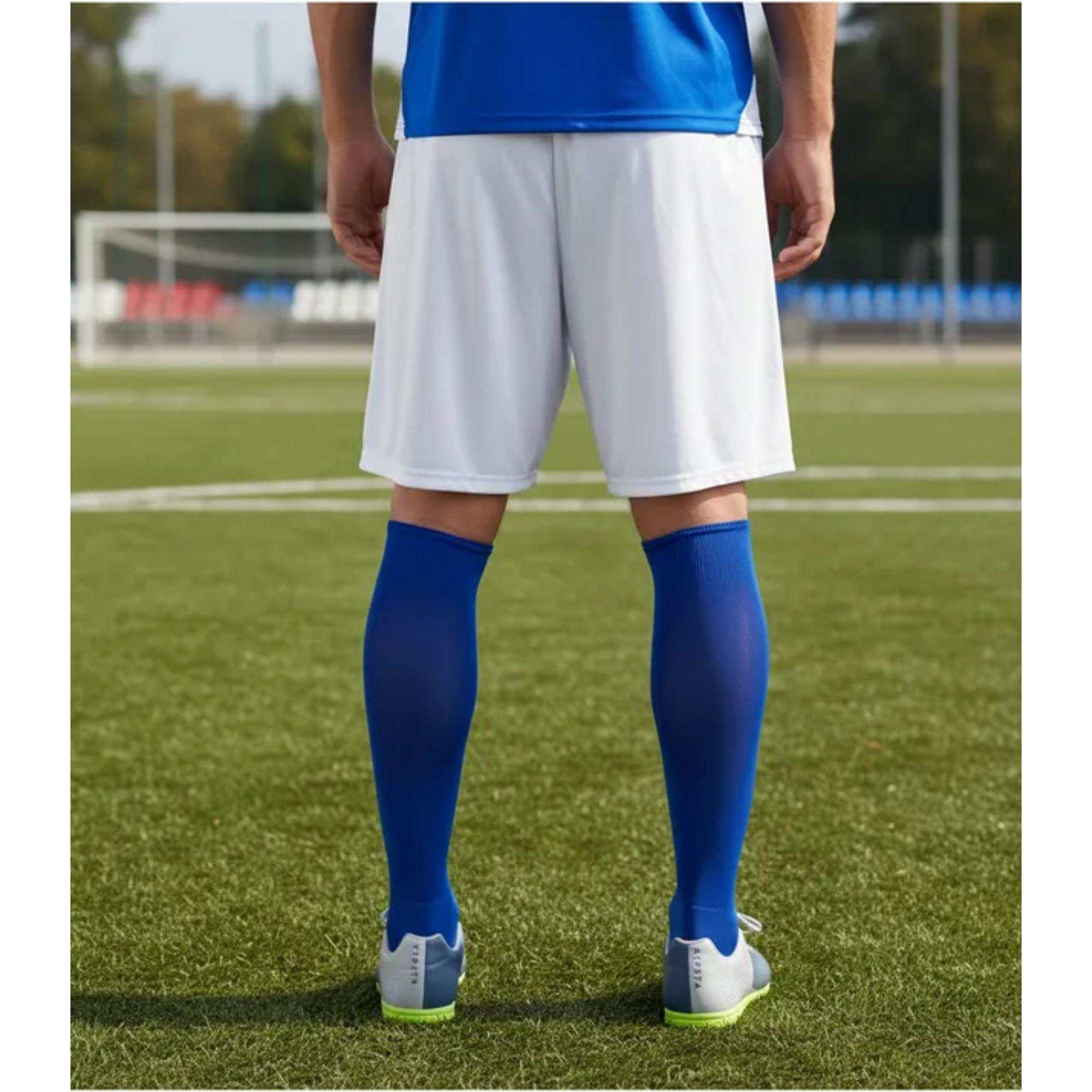 Short De Futbol Blanco Liso Costuras Reforzadas-6