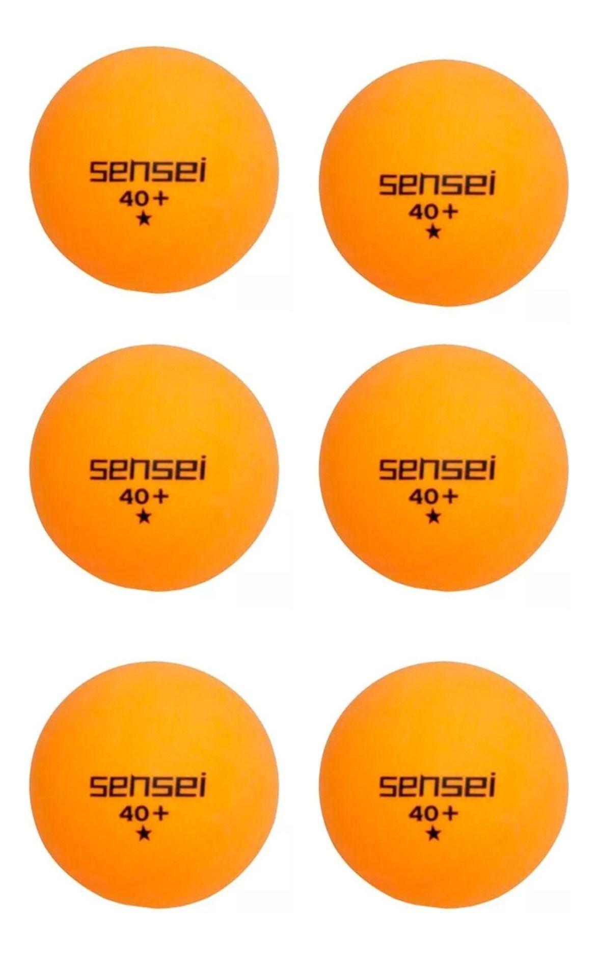 Set 6 Pelotas Ping Pong 1 Estrellas Sensei® - Tenis De Mesa-1