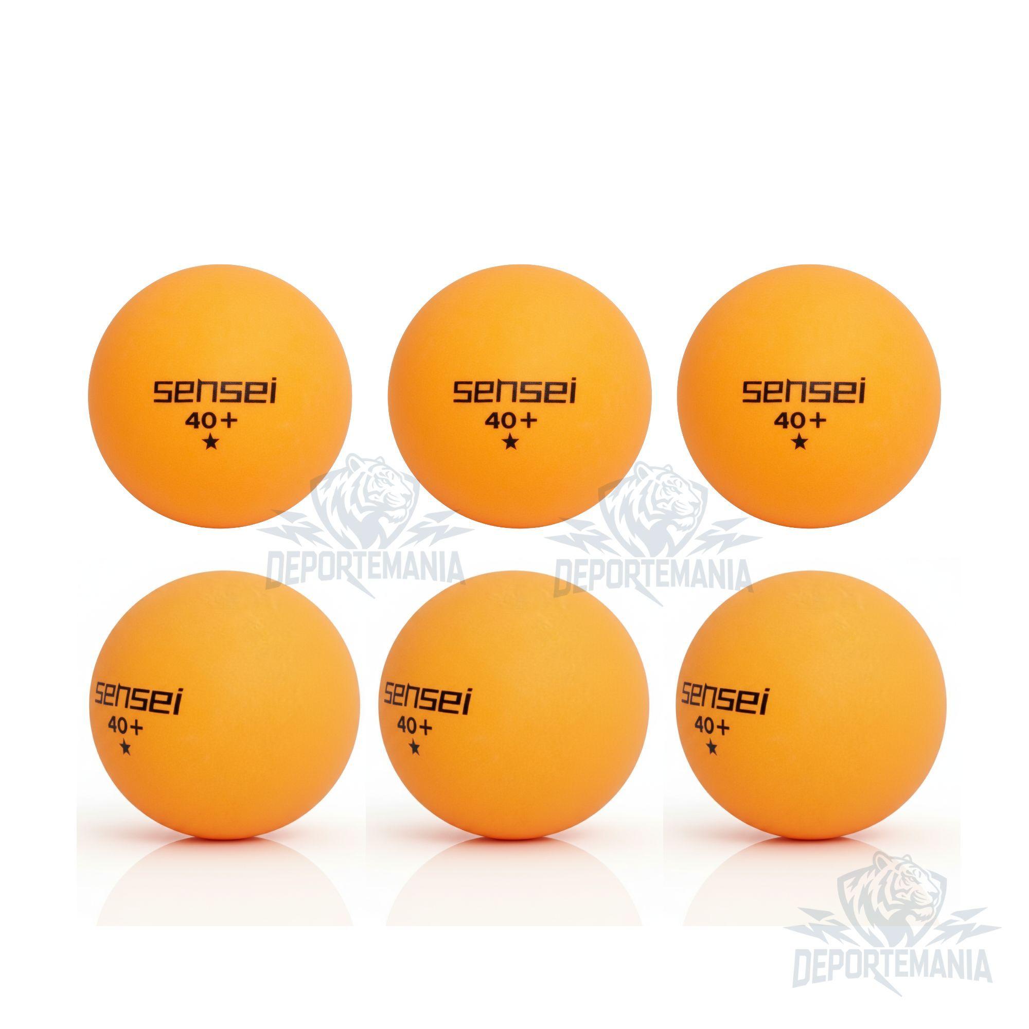 Set 6 Pelotas Ping Pong 1 Estrellas Sensei® - Tenis De Mesa-3