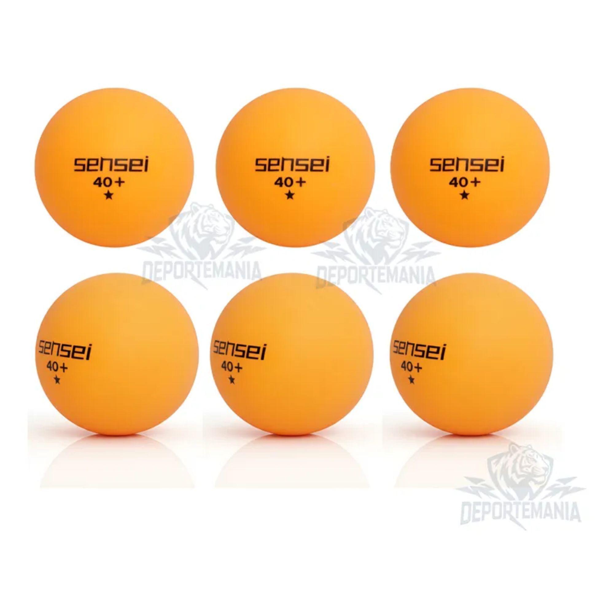 Set 6 Pelotas Ping Pong 1 Estrellas Sensei® - Tenis De Mesa-4