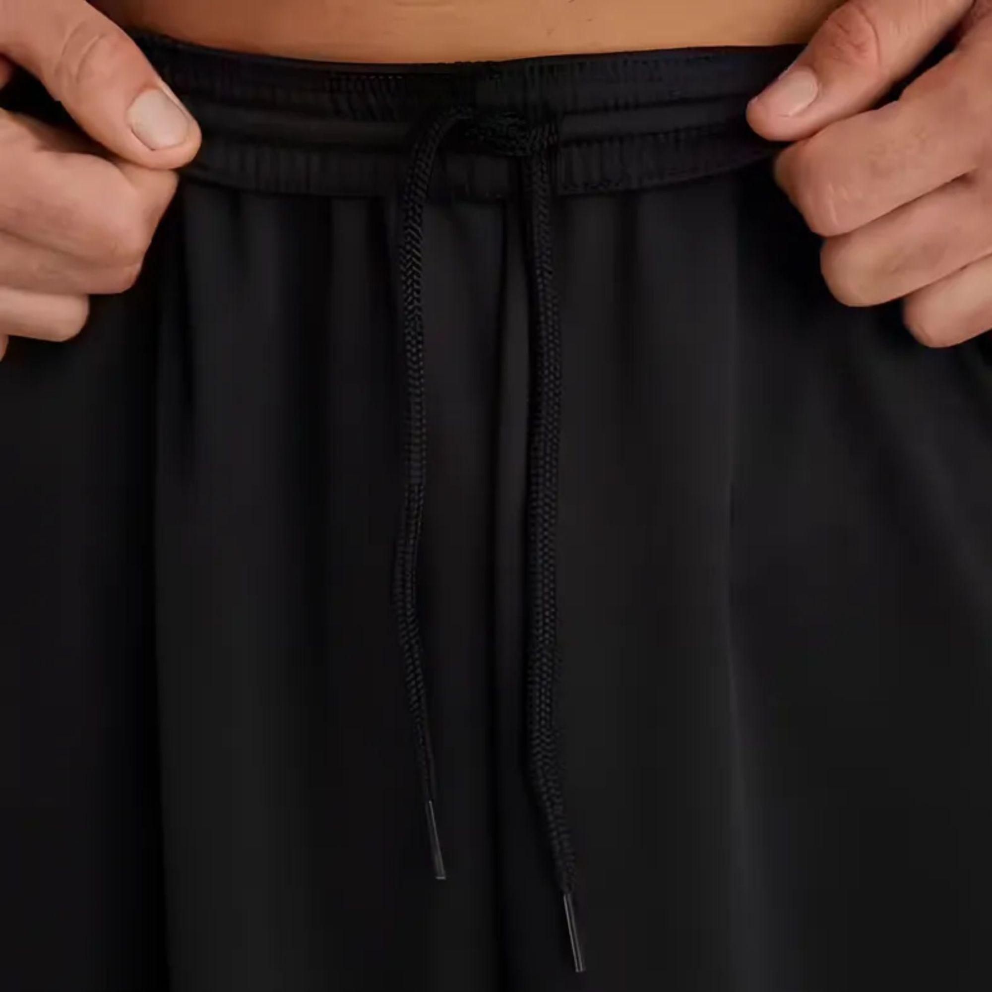 Short Futbol Liso Negro Costuras Reforzadas Adulto-4