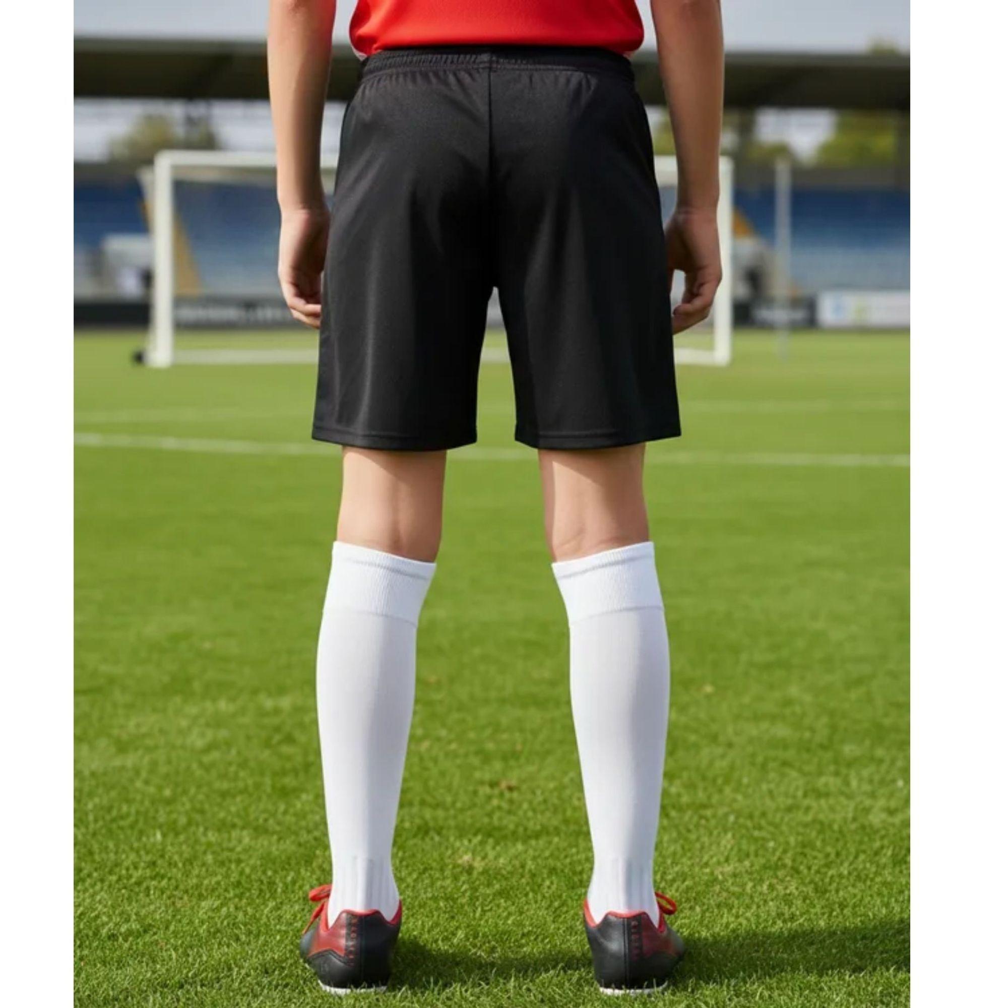 Short Futbol Liso Negro Costuras Reforzadas Adulto-7