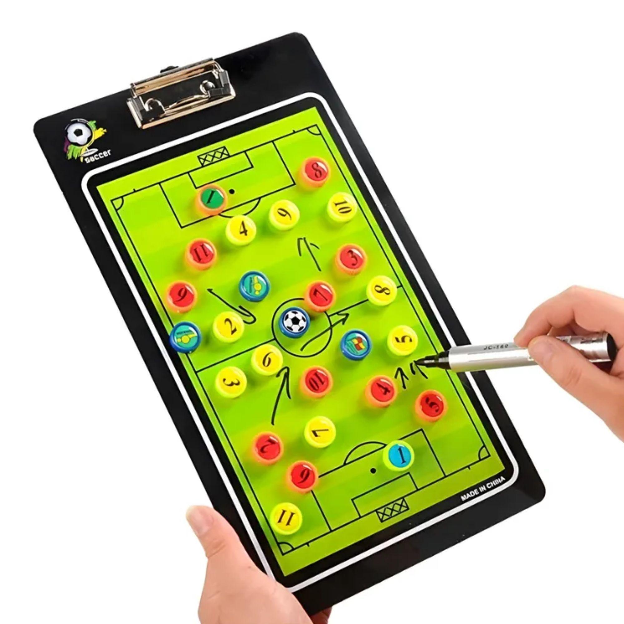 Pizarra Táctica Entrenador De Fútbol Magnética + Fichas DRB-2