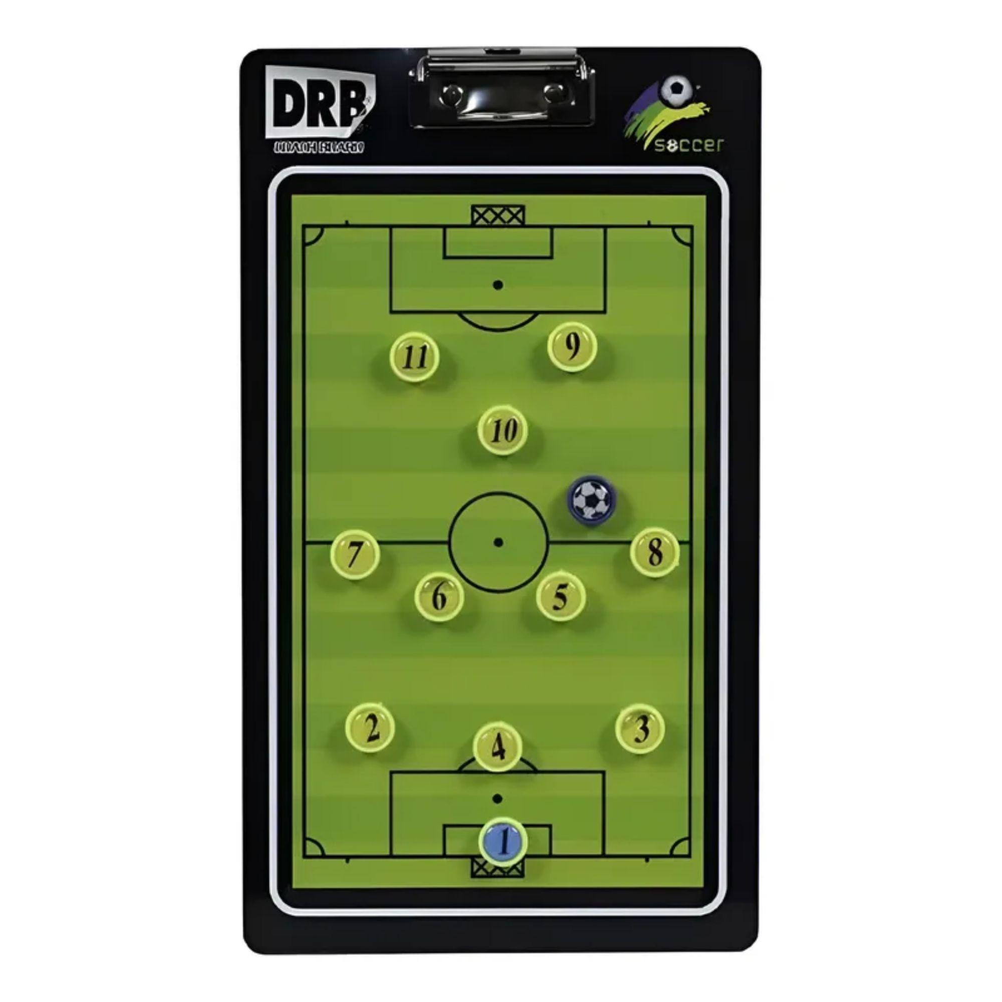 Pizarra Táctica Entrenador De Fútbol Magnética + Fichas DRB-5
